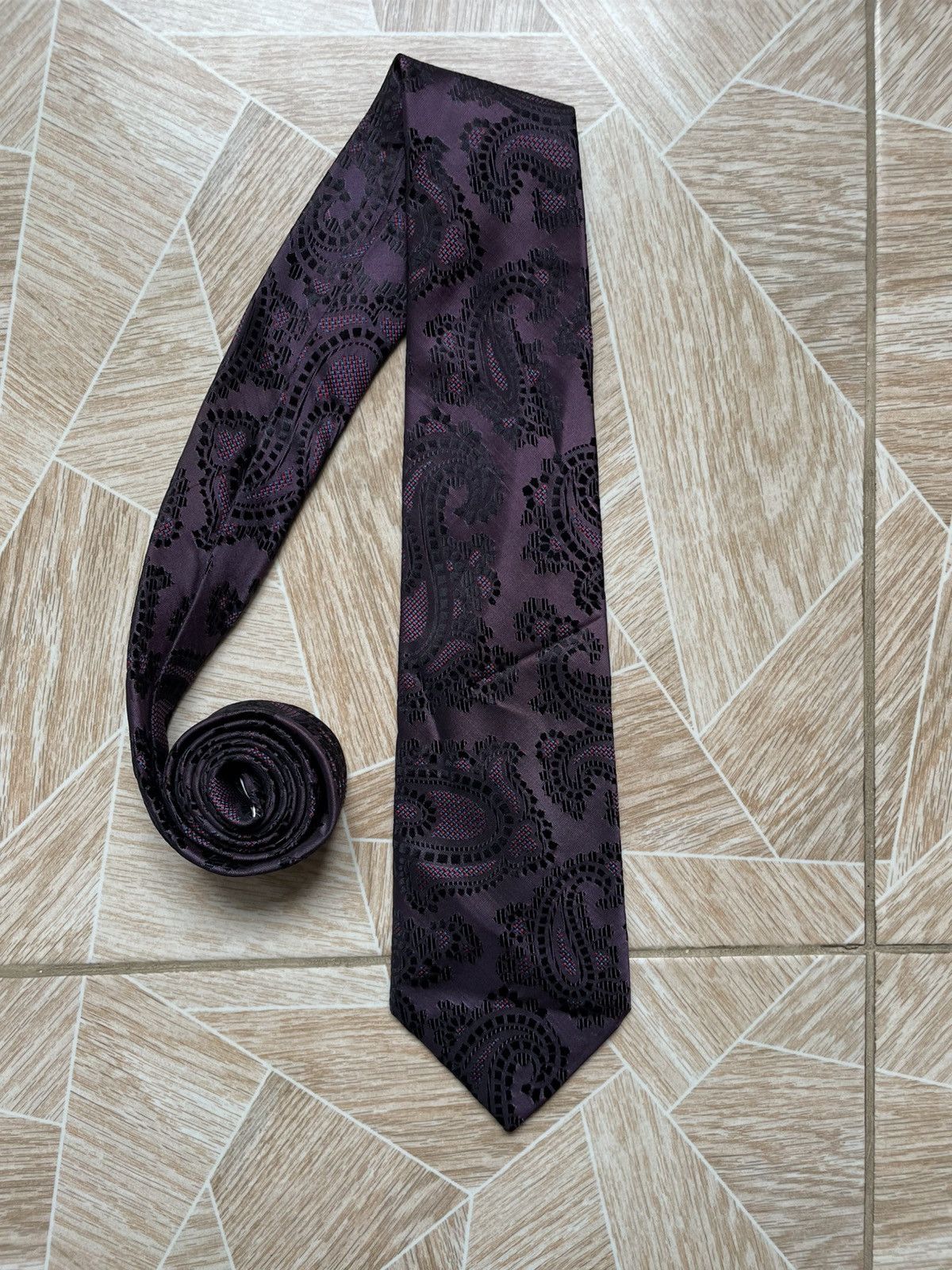 Designer × Lanvin Lanvin Paris Designer Made In France Multi Color Silk Tie Size ONE SIZE - 2 Thumbnail