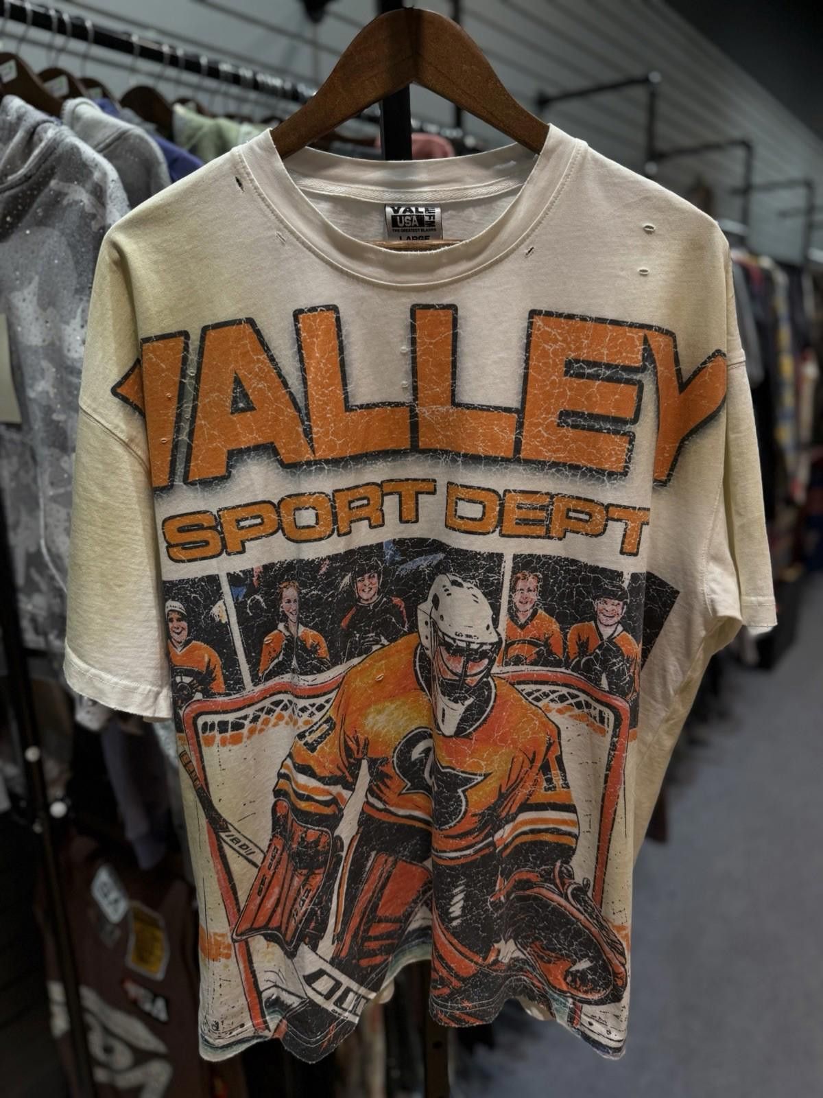 Vale Size Large Vale Forever White Hockey Tee Authentic Valley Size L / US 10 / IT 46 - 3 Thumbnail