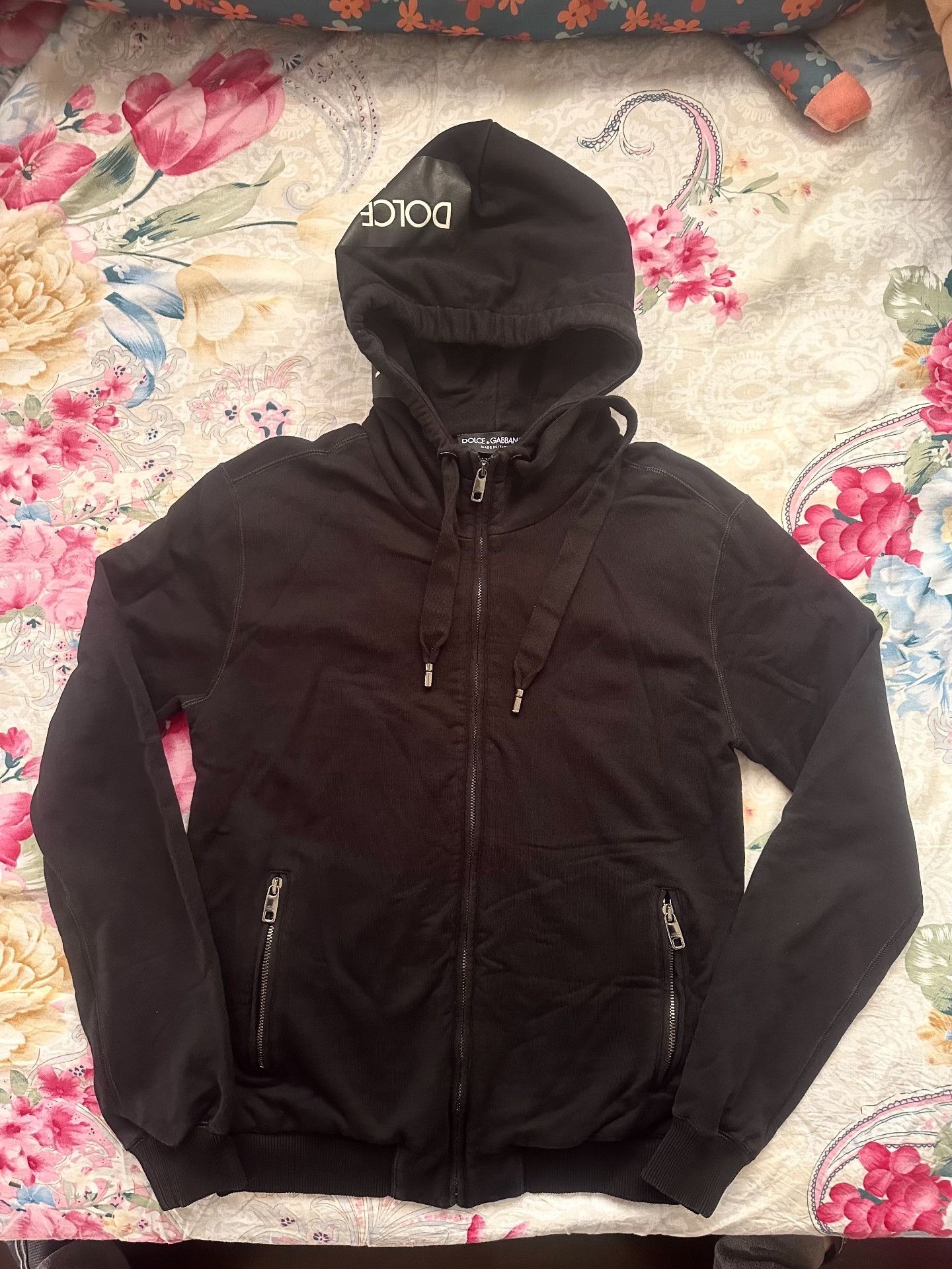 Dolce & Gabbana Dolce & Gabbana New Black Zip Hoodie Size US S / EU 44-46 / 1 - 1 Thumbnail