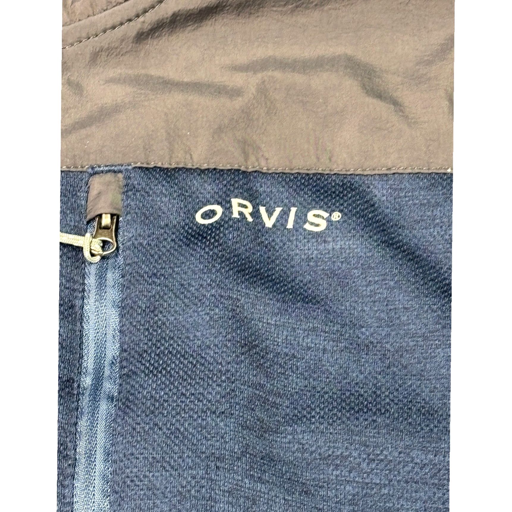 Orvis Orvis Mens Jacket Full Zip Fleece Blue Gray L Outdoor Casual Windbreaker Knit Zip Pocket Regular Size L Mens Size US L / EU 52-54 / 3 - 2 Thumbnail