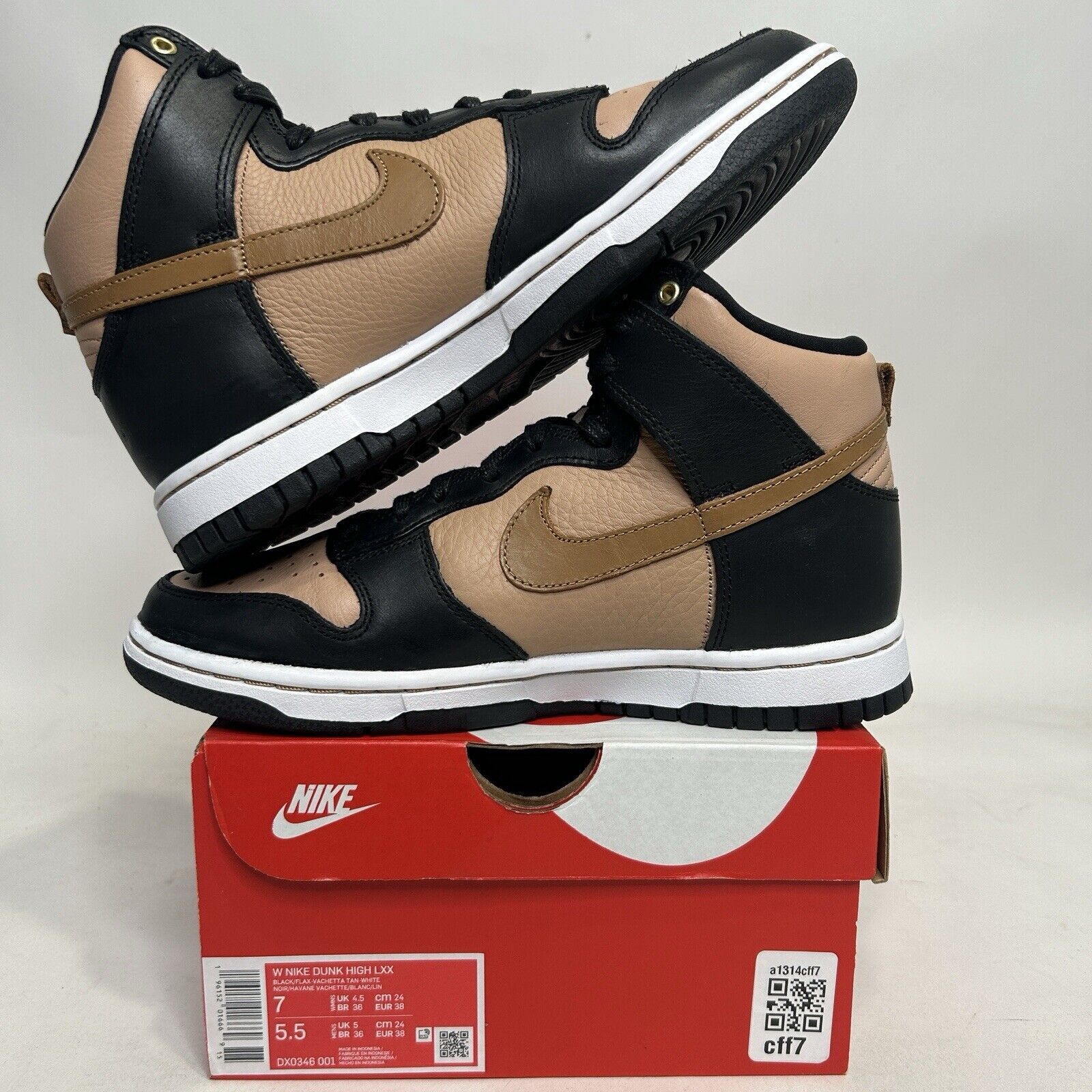 Nike Nike Dunk High WMNS LXX “Flax/Vachetta Tan” 2024 Size US 7 / IT 37 - 3 Thumbnail