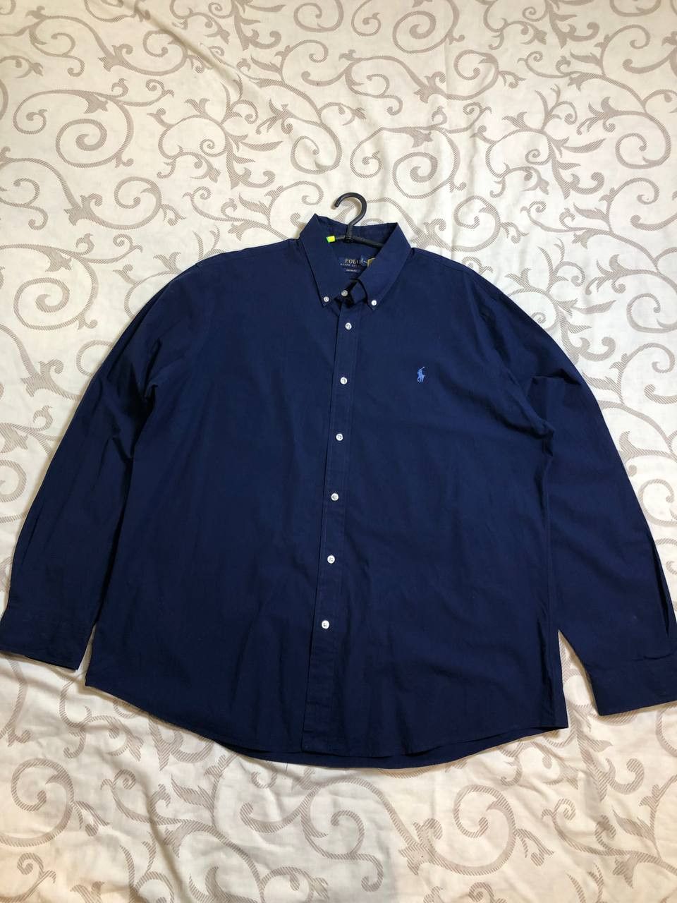 Polo Ralph Lauren Polo Ralph Lauren Navy Button Down Shirt Custom Fit Size XXL Size US XXL / EU 58 / 5 - 1 Thumbnail