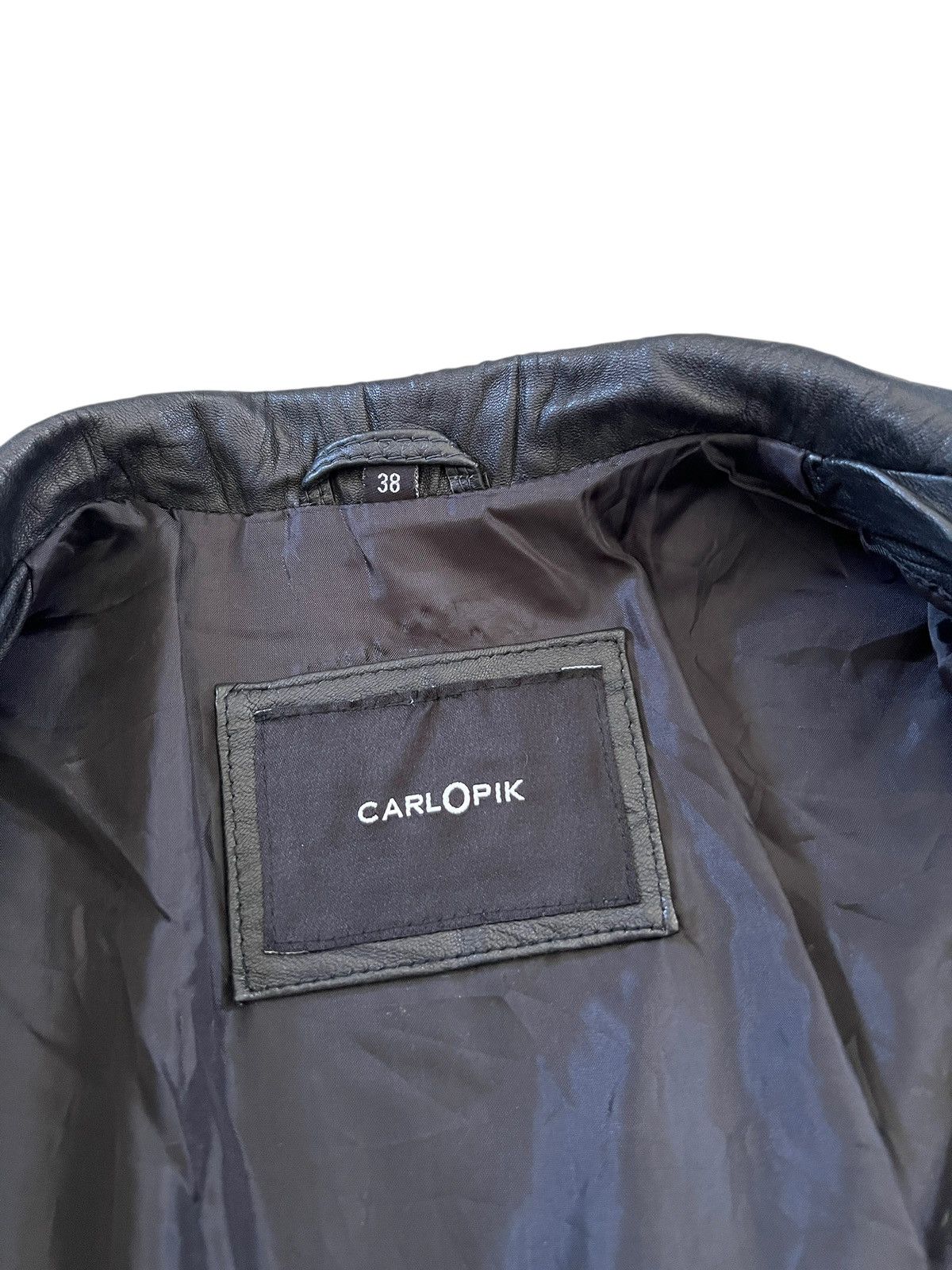 Genuine Leather Carlopik 🇮🇹 Steampunk Sheepskin Napoleon Leather Jacket Size XS / US 0-2 / IT 36-38 - 11 Thumbnail