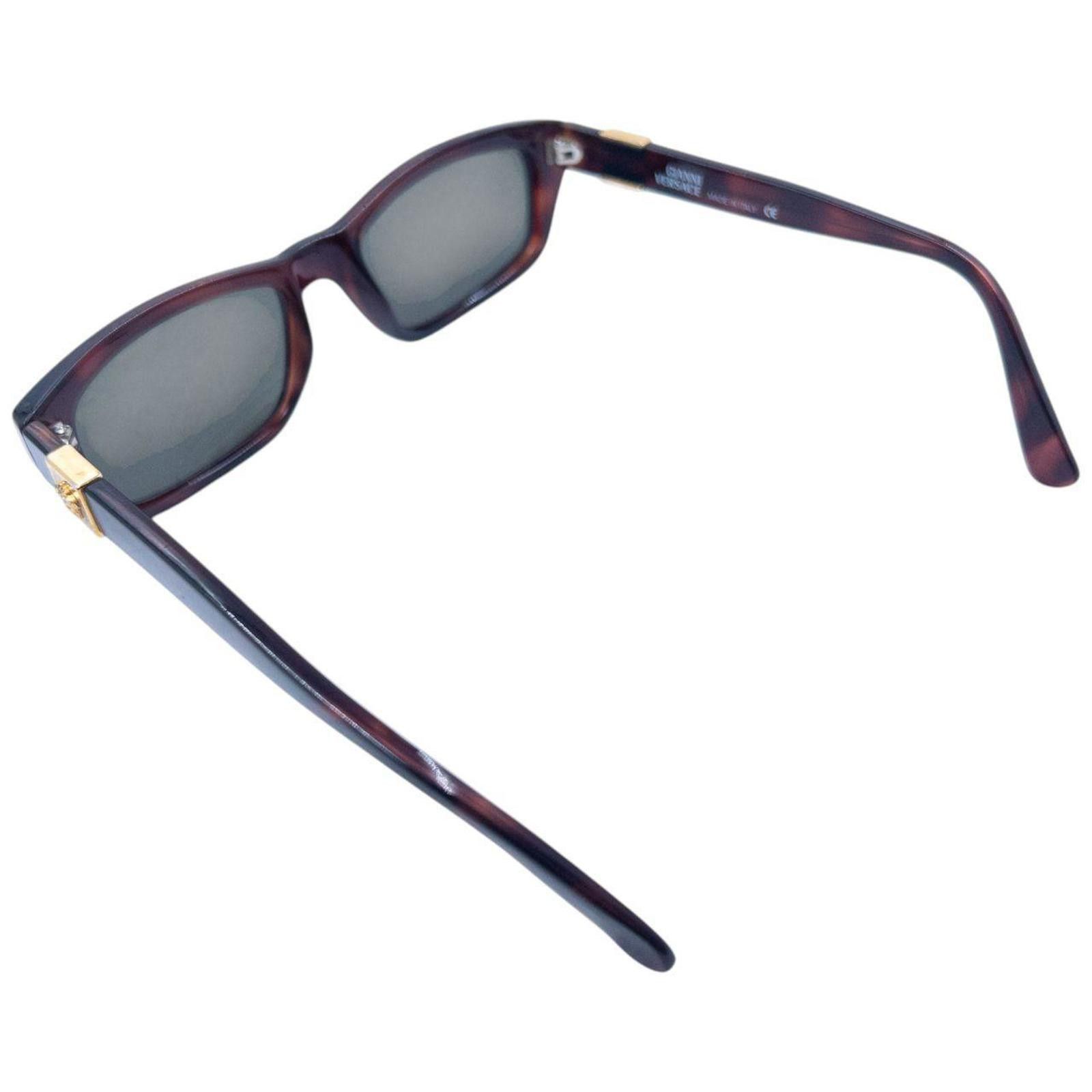 Versace Vintage Gianni Versace Tortoise Shell Sunglasses Size ONE SIZE - 4 Thumbnail