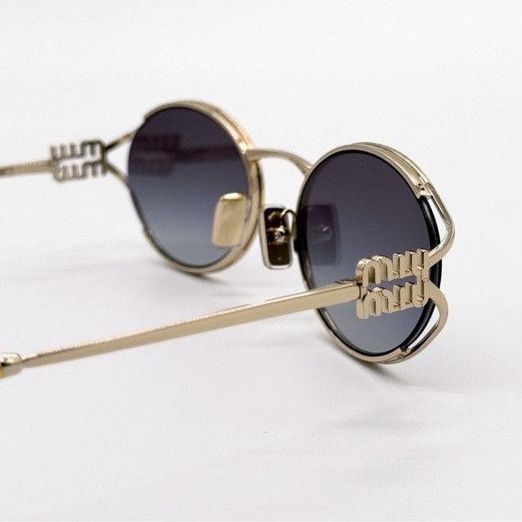 Miu Miu NEW MIU MIU SMU 52Y ZVN5D1 OVAL MU 52YS ZVN5D1 WOMEN SUNGLAS Size ONE SIZE - 10 Thumbnail