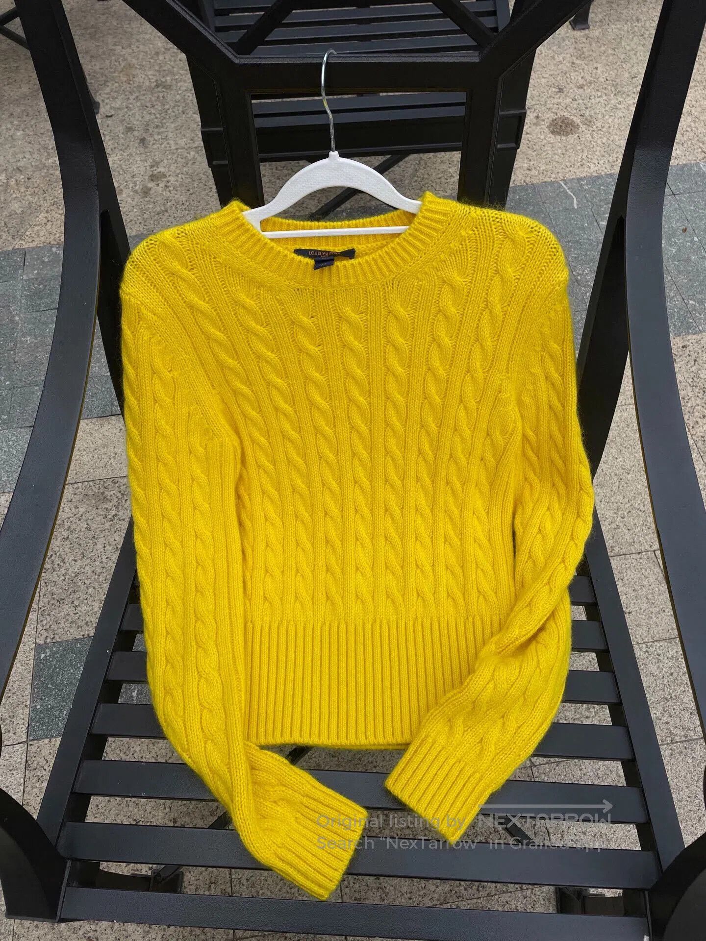 LVXWA Bright Yellow Louis Vuitton Knit Sweater. Size XS / US 0-2 / IT 36-38 - 1 Thumbnail
