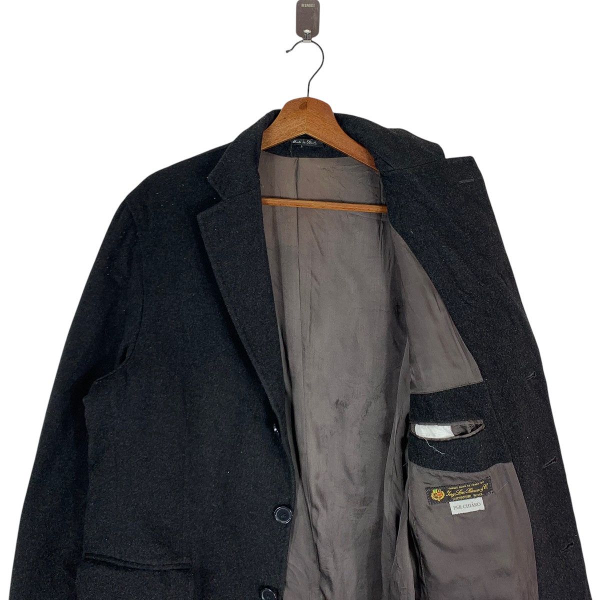Loro Piana VINTAGE LORO PIANA WOOL OVERCOAT JACKET Size US L / EU 52-54 / 3 - 6 Thumbnail