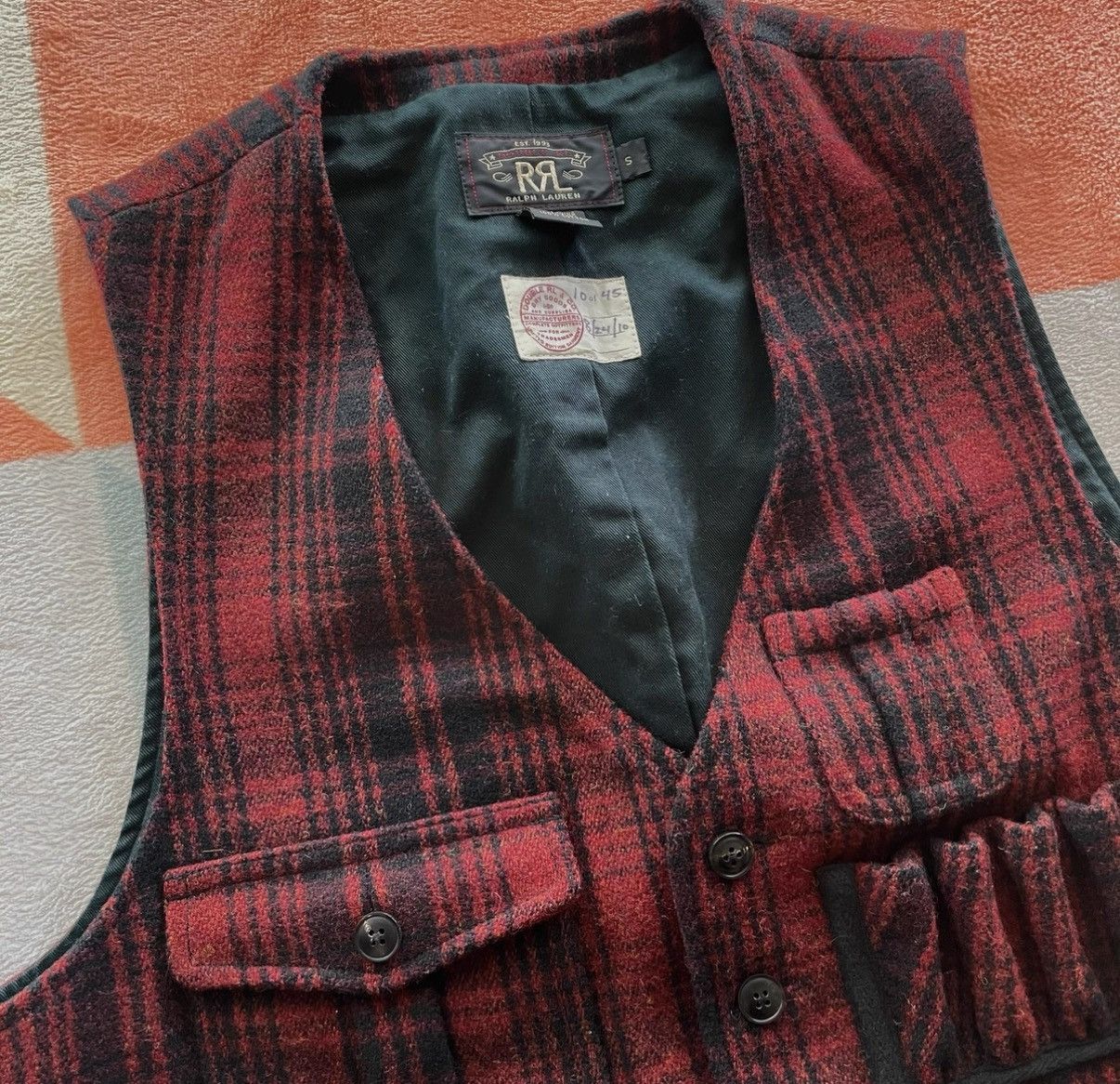 Polo Ralph Lauren RRL Ralph Lauren Limited Edition Hunting Vest K22 Size US S / EU 44-46 / 1 - 3 Thumbnail