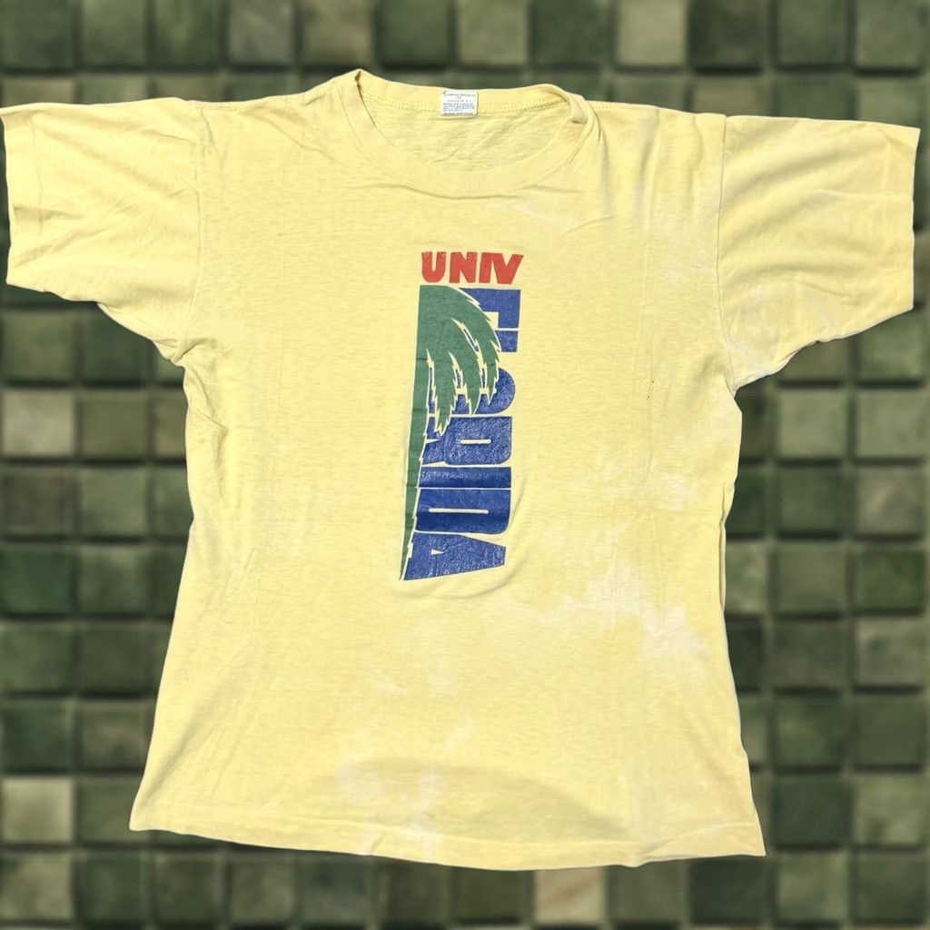 Champion VINTAGE Champion Running Man T-Shirt Men Large White