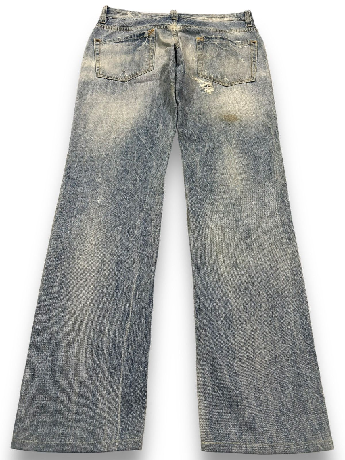 Dsquared2 Vintage Dsquared2 Sashiko Stitched Distressed Grunge Jeans Size US 31 - 2 Thumbnail