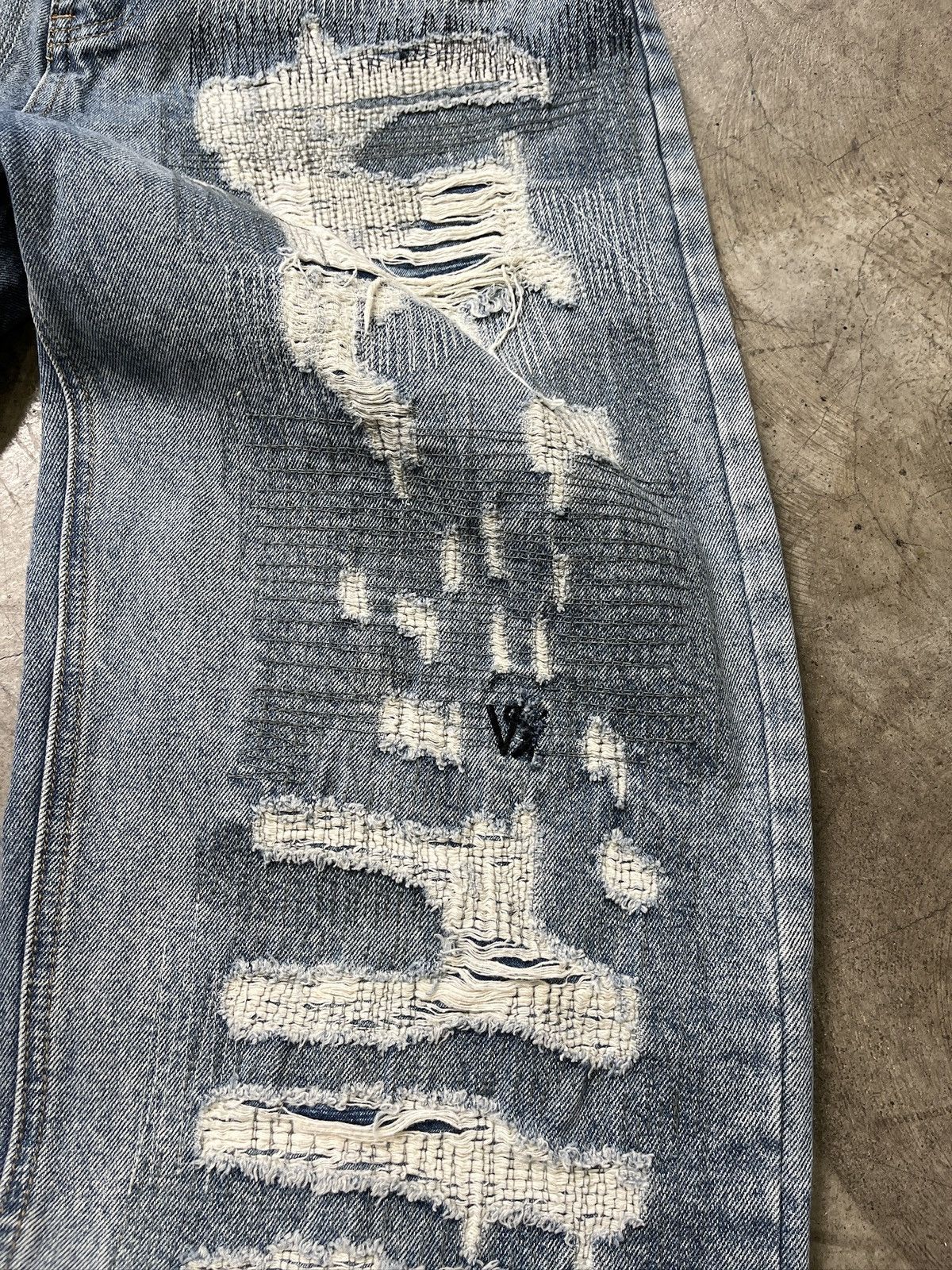 Other Still Water Distressed Reworked Denim Jeans (unisex) Size US 29 - 18 Thumbnail