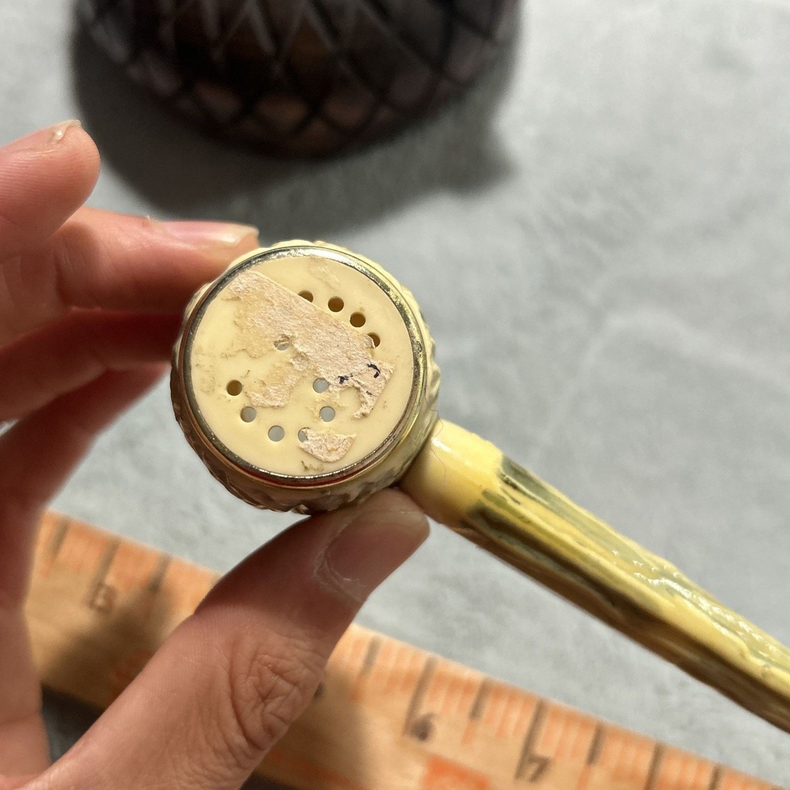 Vintage Antique 1890s Wooden Acorn Smoking Pipe Stand Ashtray Holder Size ONE SIZE - 21 Thumbnail