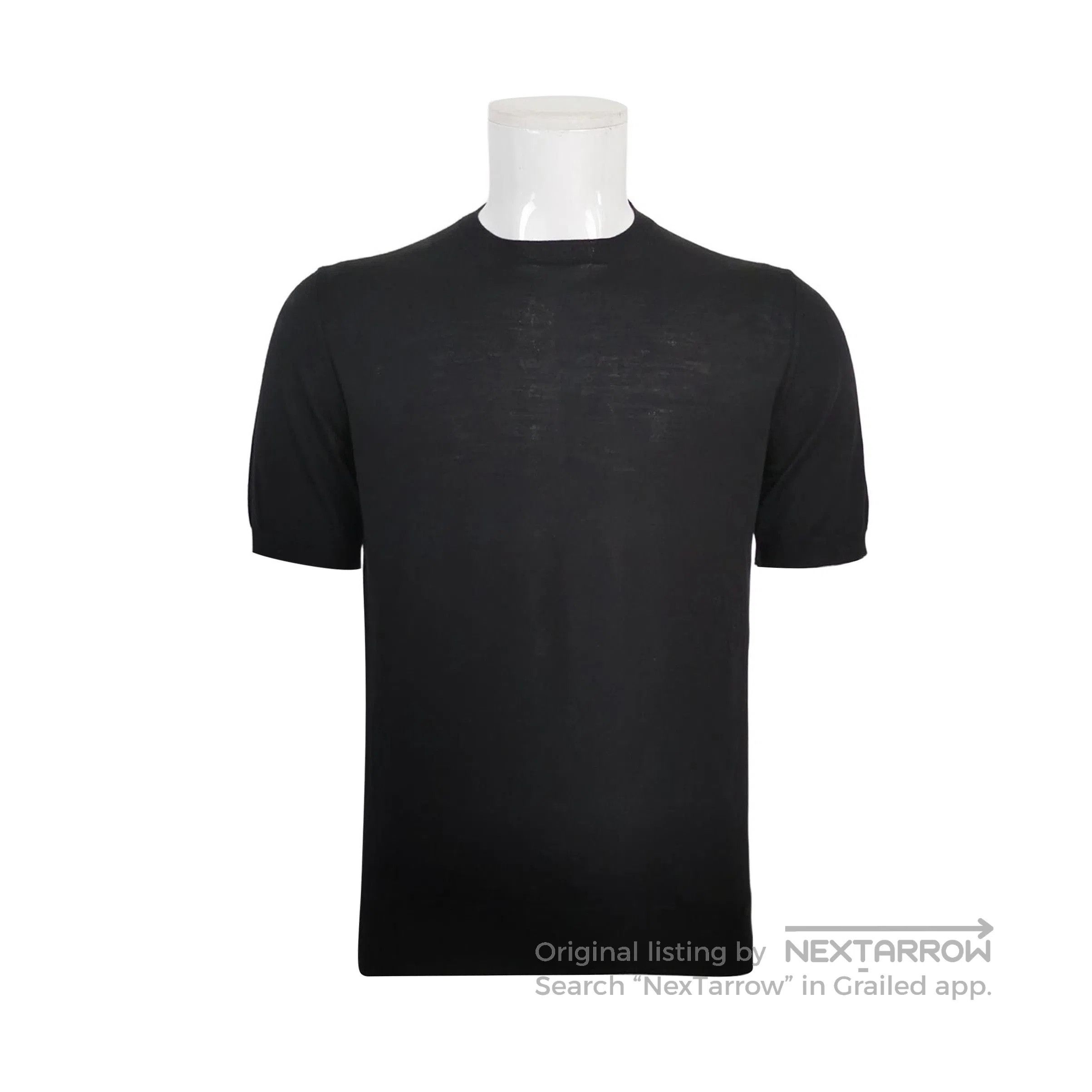 Prada Wool Crew Neck Short Sleeve Knit 0089.