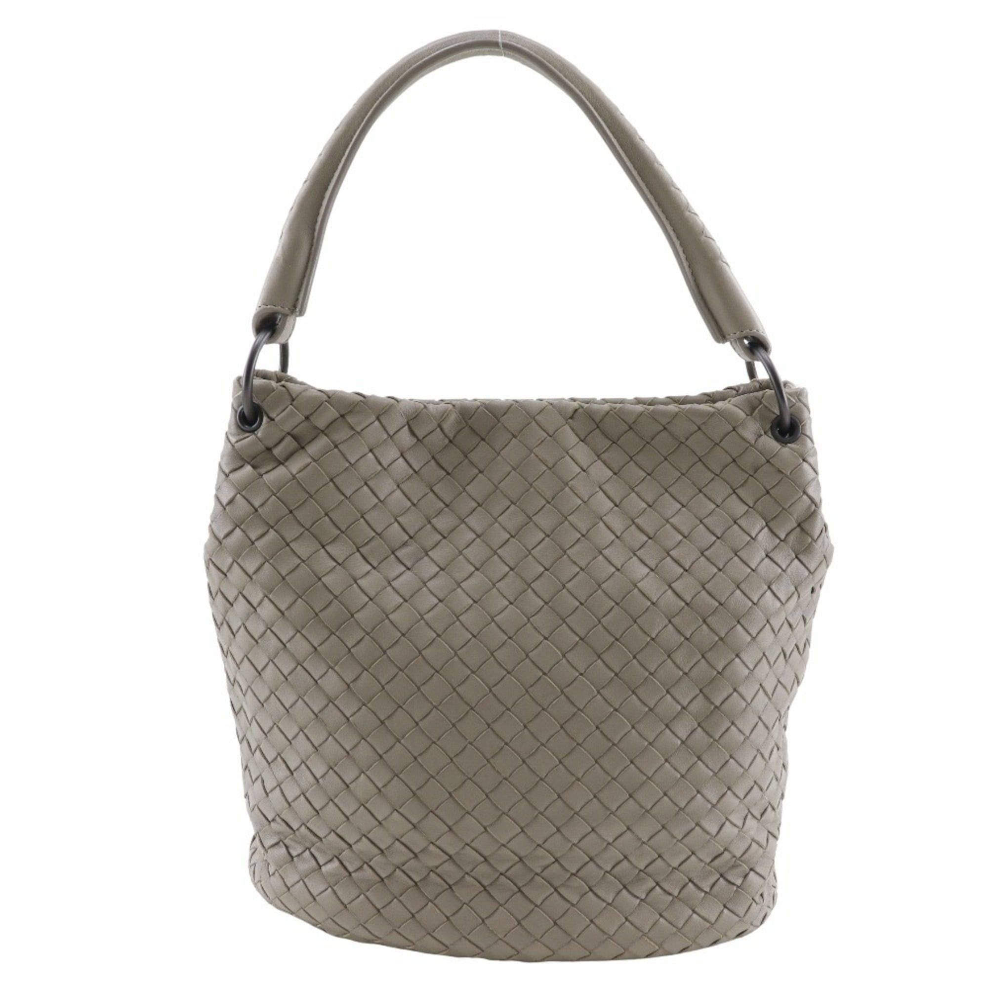 Bottega Veneta Bottega Veneta Bucket-shaped shoulder bag Intrecciato lambskin grey Shoulder A5 Magnetic type Bucket Women's Size ONE SIZE - 1 Thumbnail