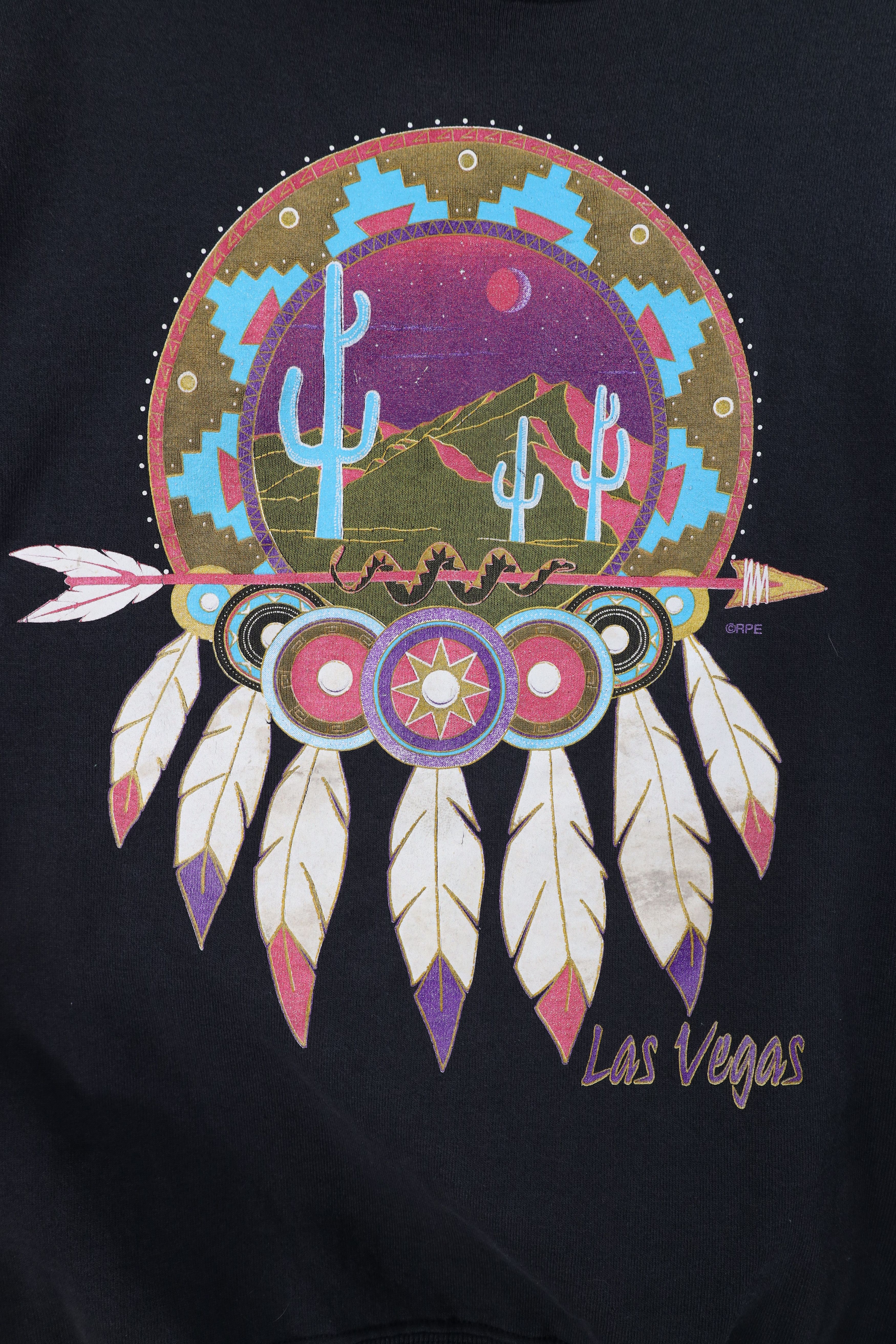 Vintage Vintage 90s Streetwear Vegas Southwestern Desert Sweatshirt Size L / US 10 / IT 46 - 4 Thumbnail