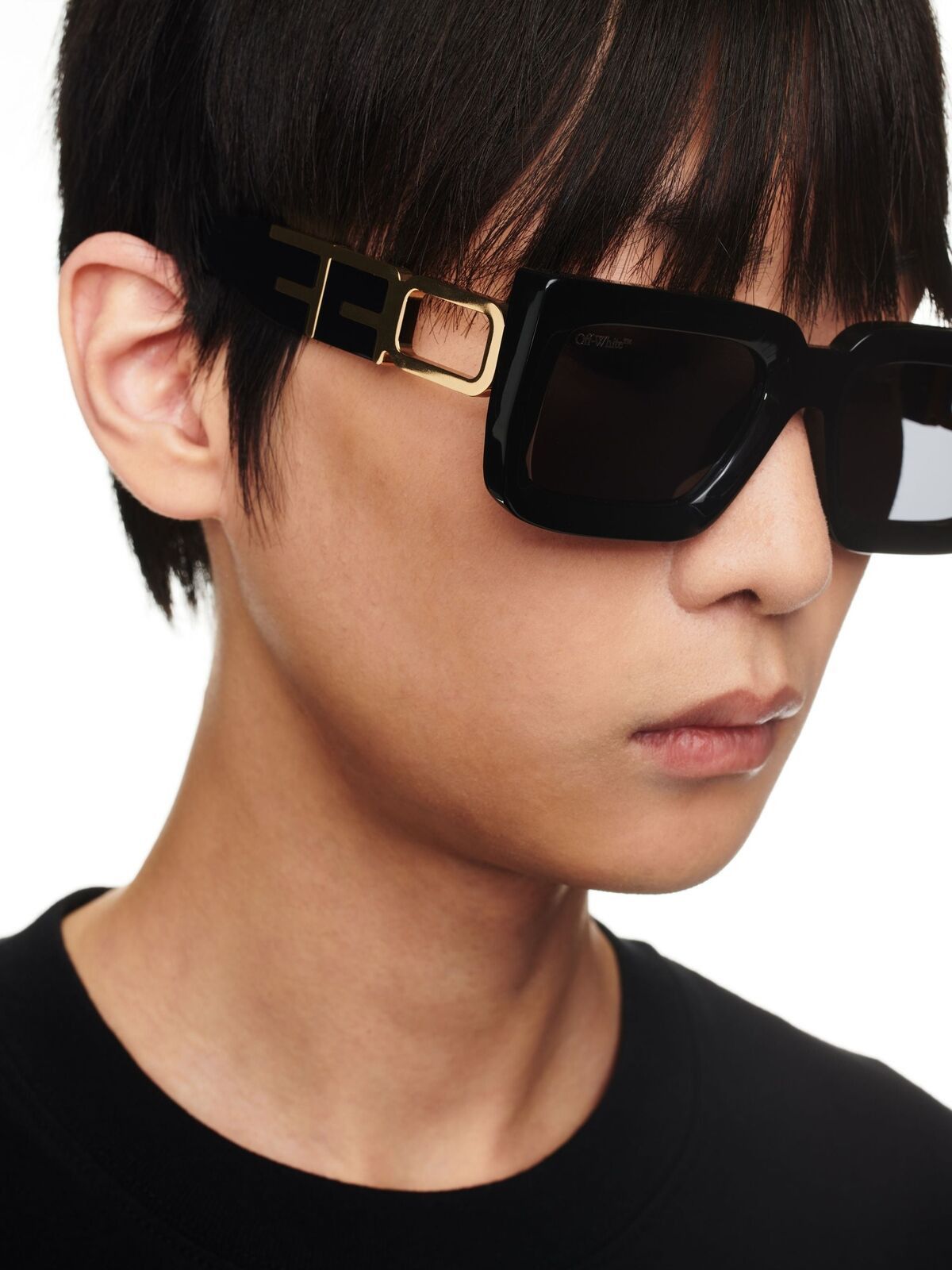 Off-White NEW OFF-WHITE OERI073S23-PLA0011007-55 Black Size ONE SIZE - 4 Thumbnail