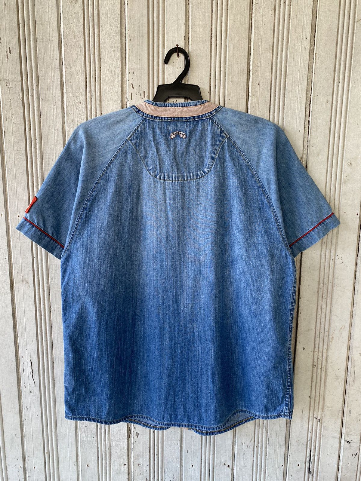 Vintage Vintage Rna Slang Baseball Denim Shirt Size US M / EU 48-50 / 2 - 2 Thumbnail