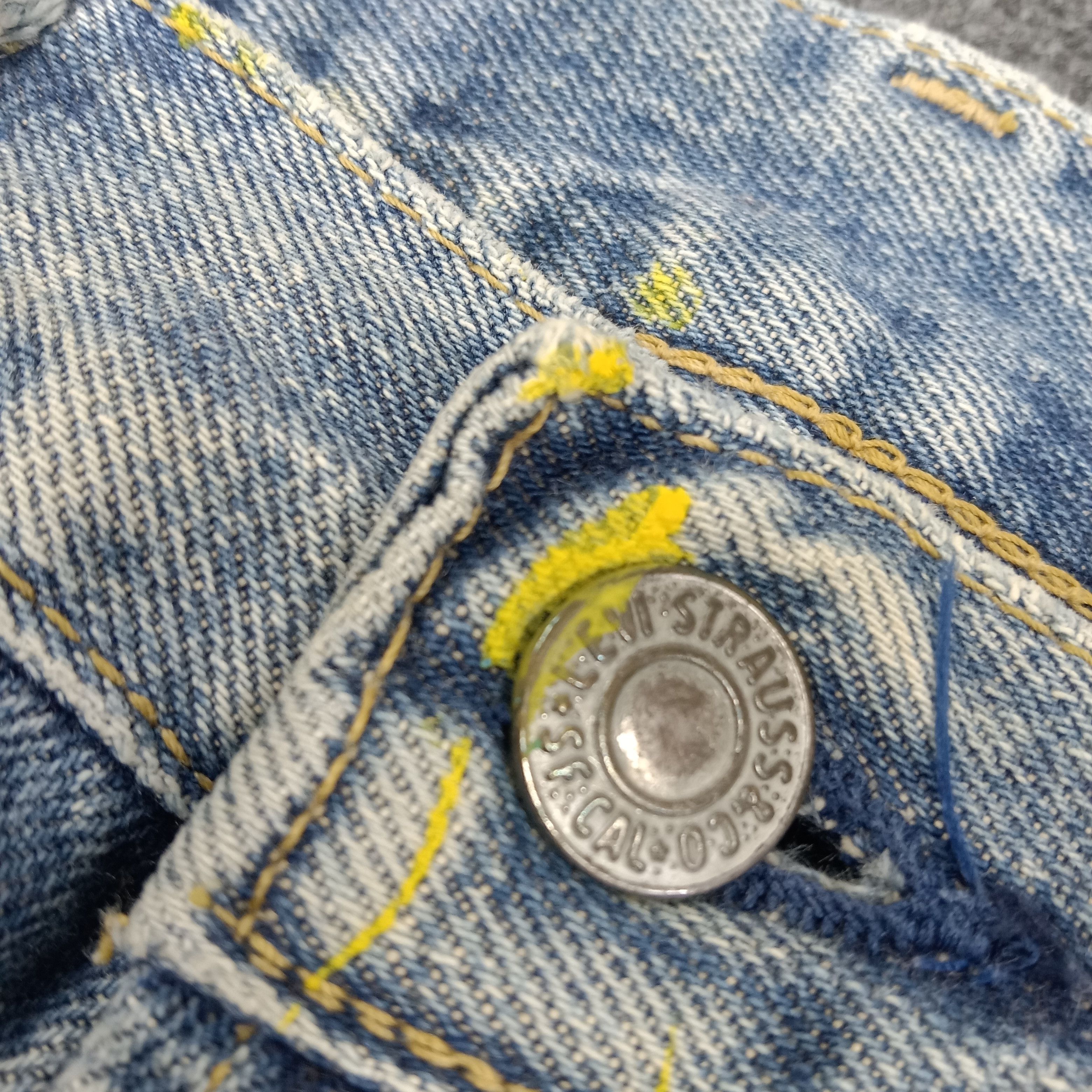 Levi's Levi's American Paint Art Distressed Denim Jeans c235n27 Size US 31 - 4 Thumbnail