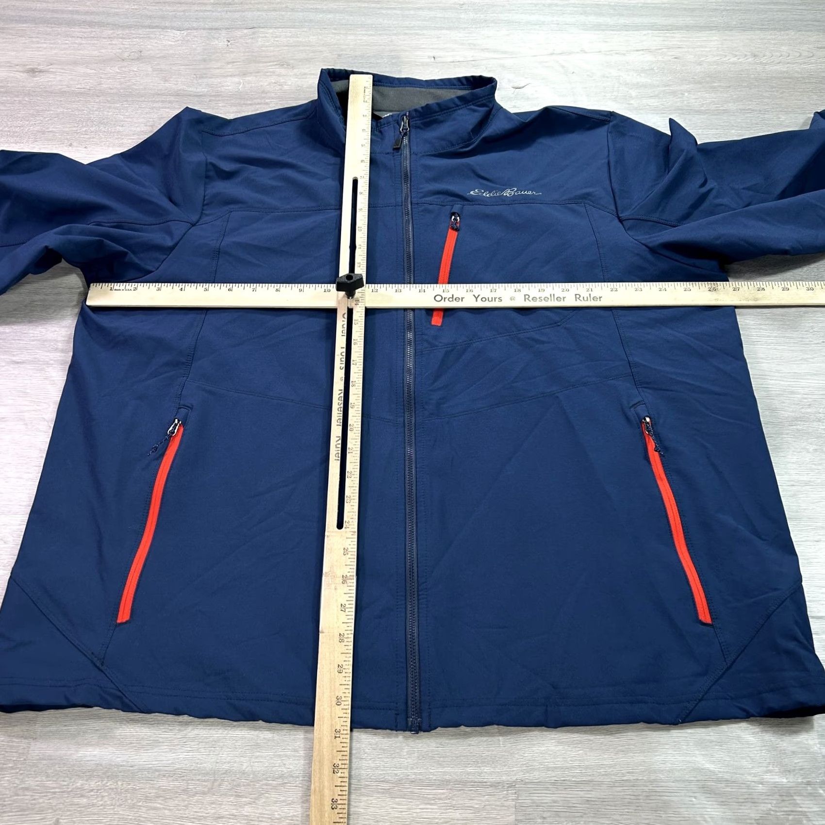 Eddie Bauer Eddie Bauer Jacket Mens 2XL Blue Softshell Full Zip Lined Pockets Stretch Regular Fit Windbreaker Jacket (Softshell) Size US XXL / EU 58 / 5 - 6 Thumbnail