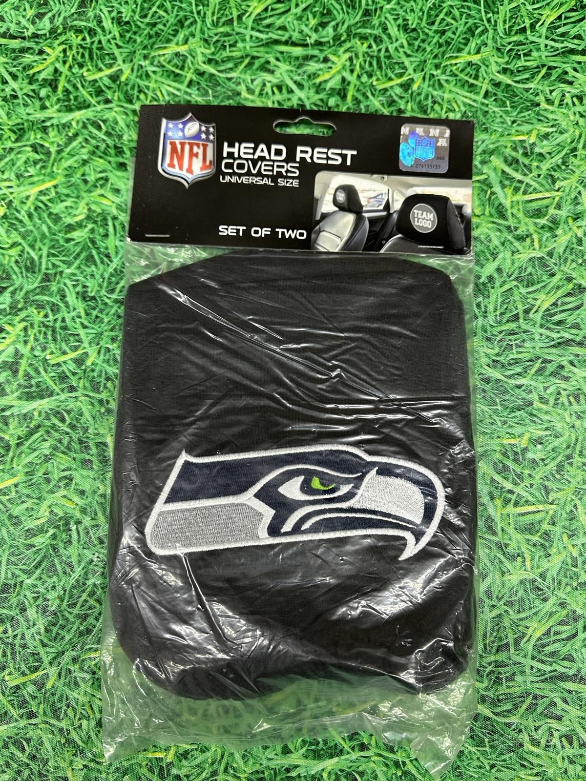 NFL Seattle Seahawks NFL HEAD REST COVERS NEW Size ONE SIZE - 1 Thumbnail