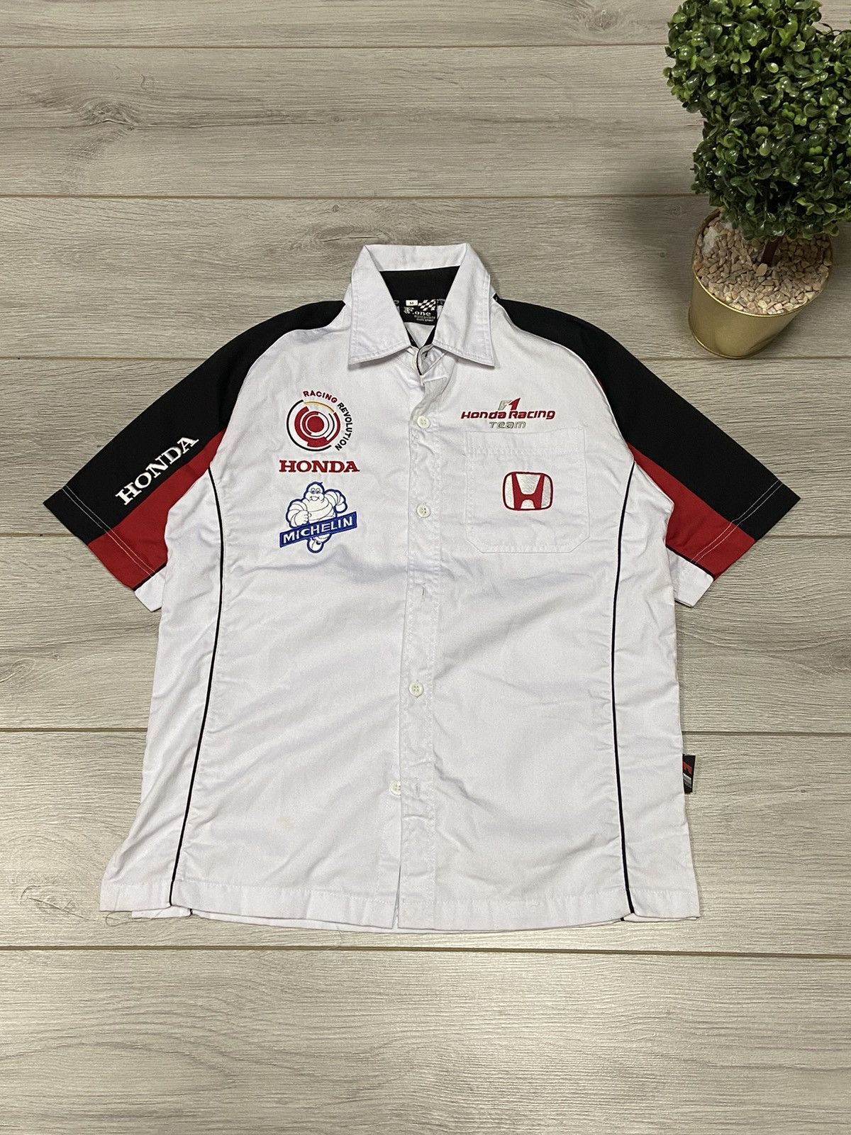 Honda Honda shirt buttons racing Size US M / EU 48-50 / 2 - 1 Thumbnail