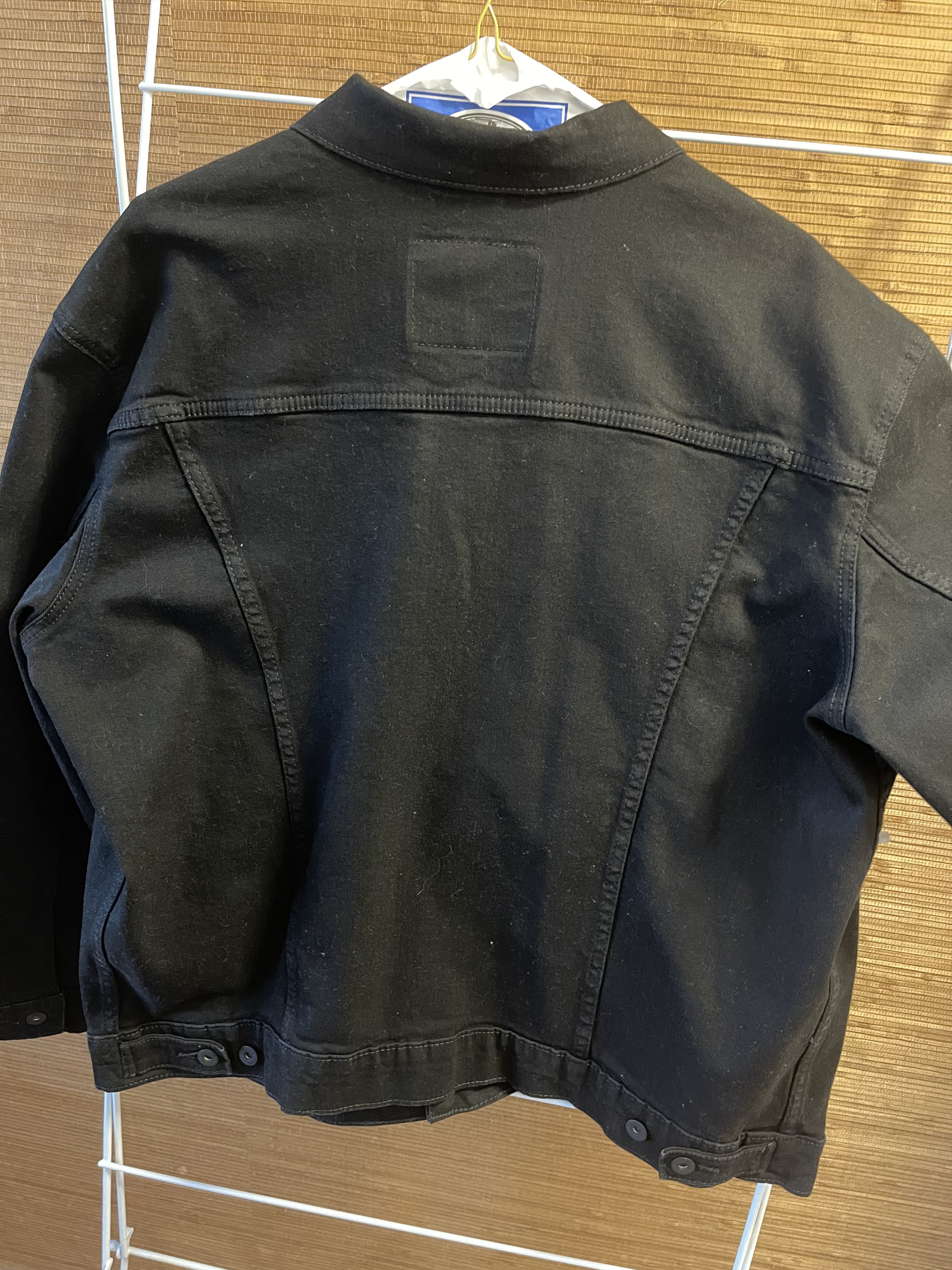Levi's Levis Black Denim Jacket Size US XL / EU 56 / 4 - 2 Thumbnail