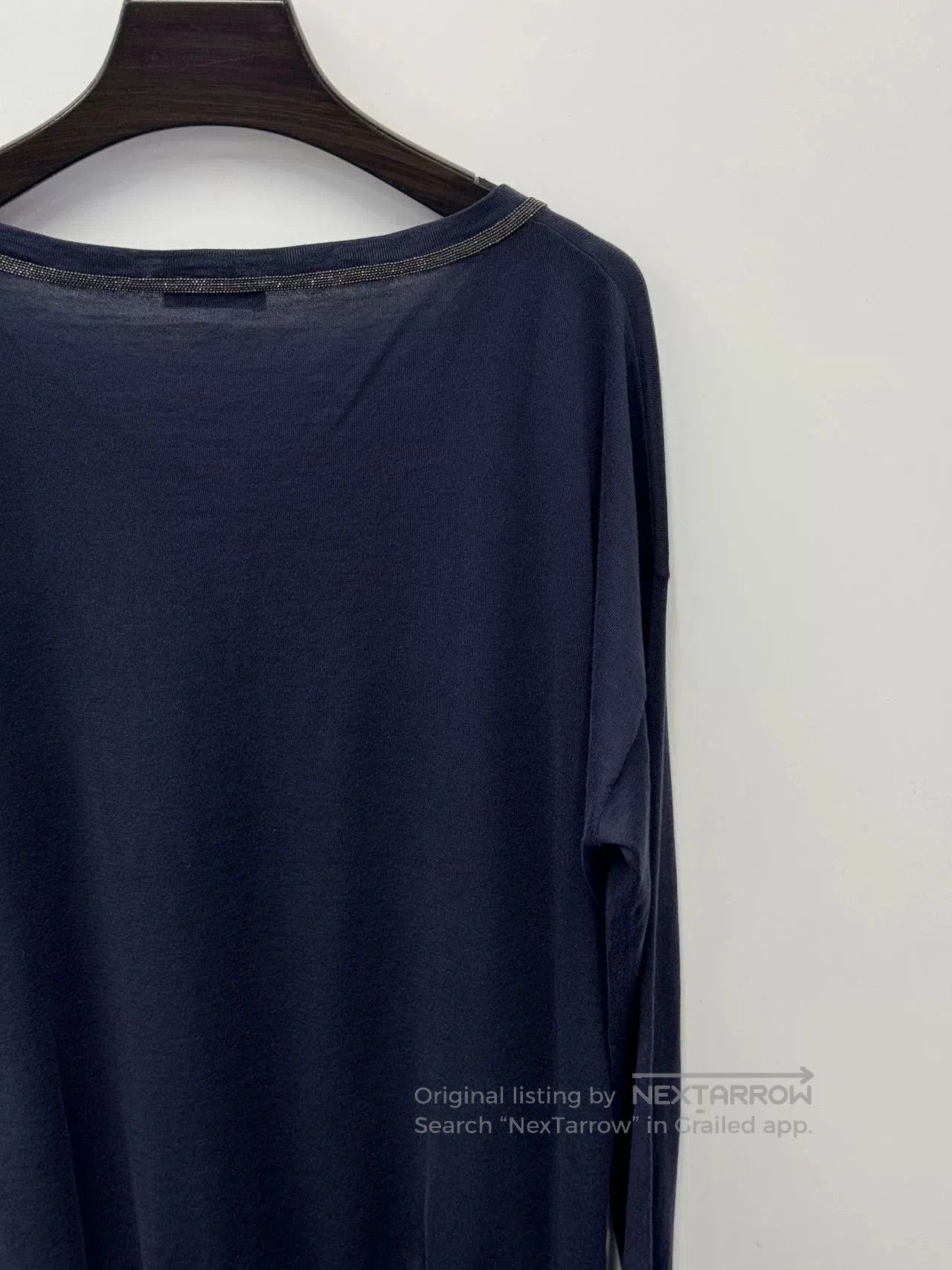 Brunello Cucinelli Brunello Cucinelli Black Knit Sweater. Size L / US 10 / IT 46 - 4 Thumbnail