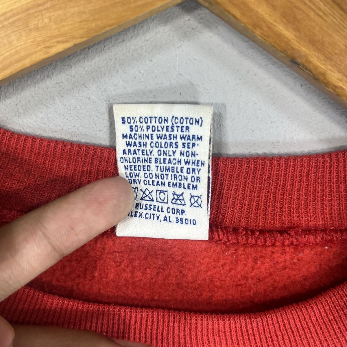 Russell Athletic × Vintage Vintage 90s Russel Tag CVHS Spellout Printed BigLogo Sweater Size US L / EU 52-54 / 3 - 9 Thumbnail