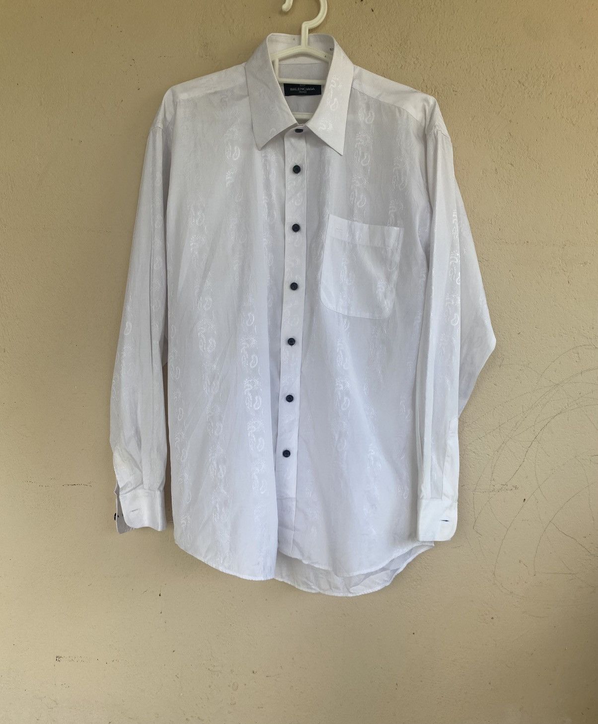 Balenciaga Balenciaga Paisley Stripe Shirts Size US M / EU 48-50 / 2 - 1 Thumbnail