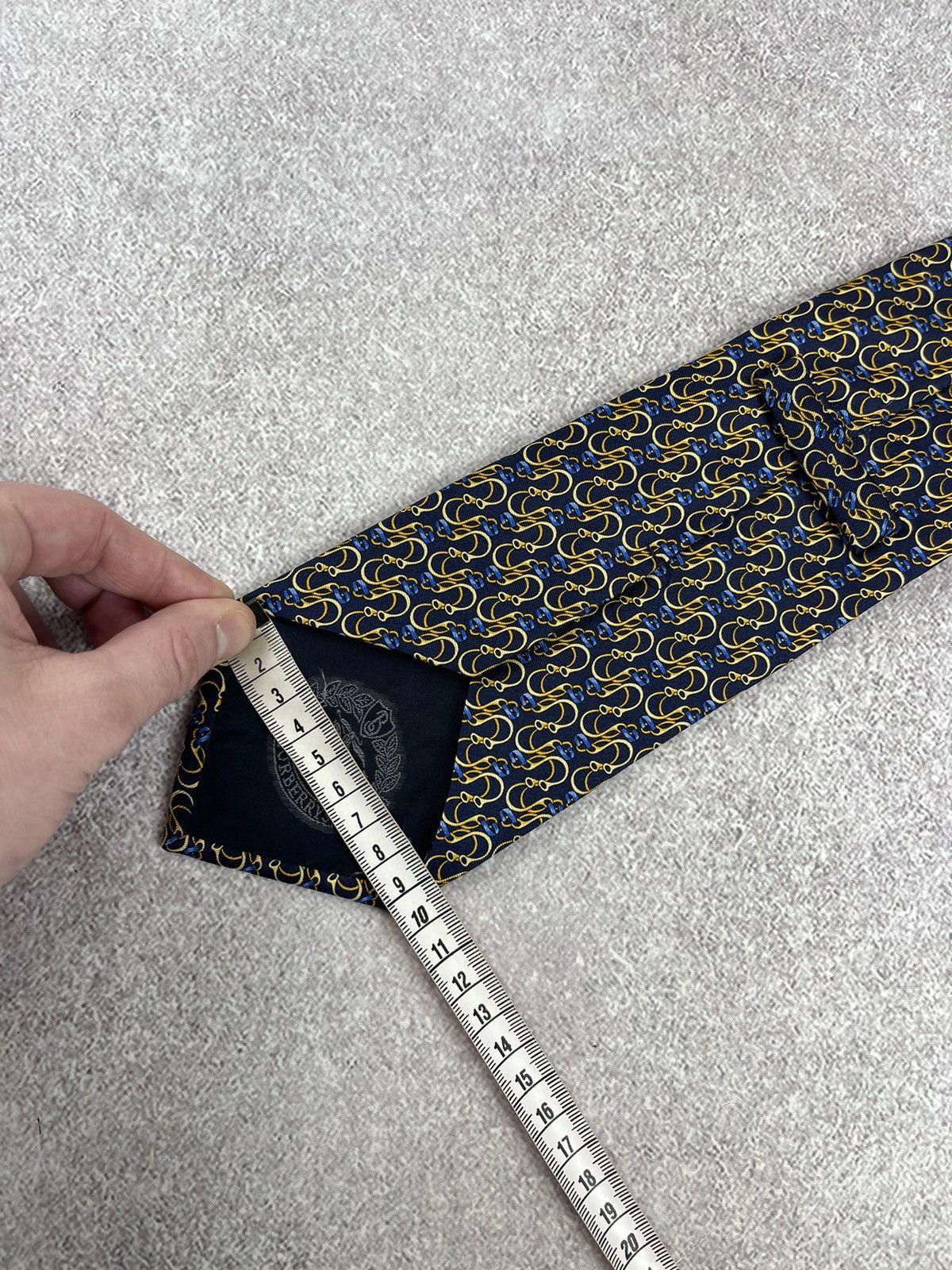 Burberry × Vintage Vintage Burberry Printed Silk Tie Size ONE SIZE - 10 Thumbnail