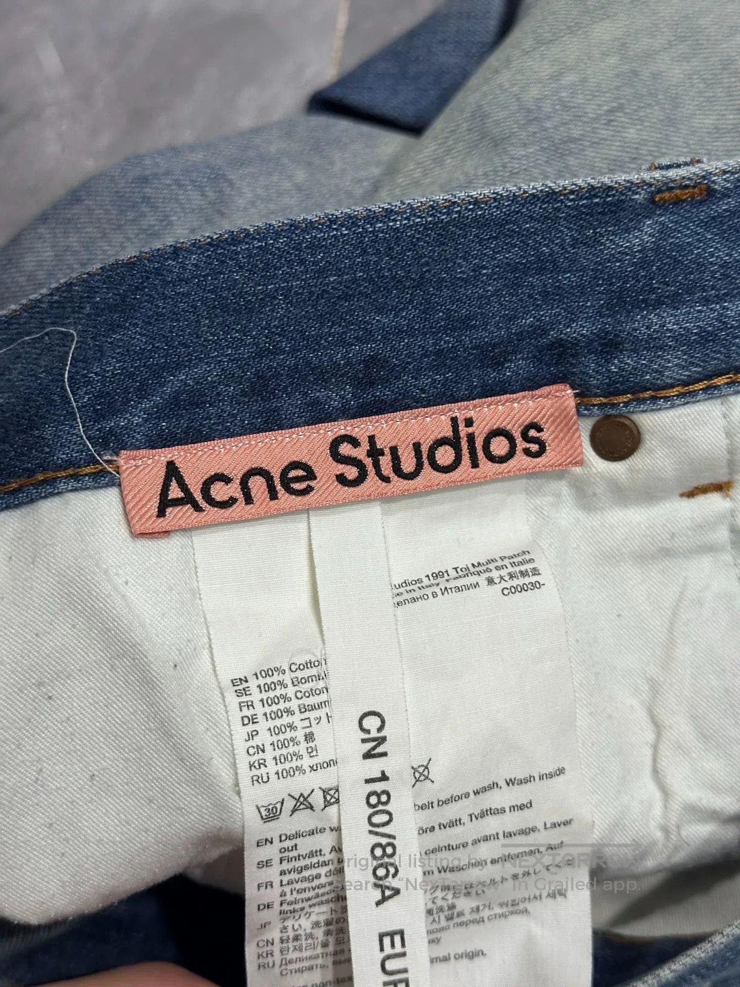 Acne Studios Acne Studios Patchwork Blue Denim Pants. Size US 32 / EU 48 - 5 Thumbnail