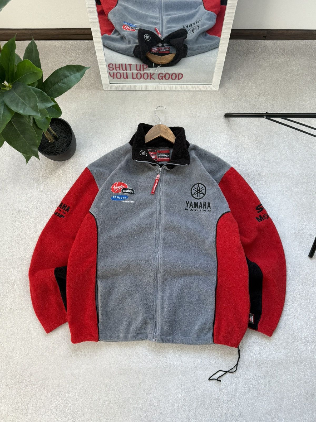 Yamaha YAMAHA VINTAGE RACING FLEECE FUL ZIP MOTORED MEN’S JACKET Size US XL / EU 56 / 4 - 2 Thumbnail