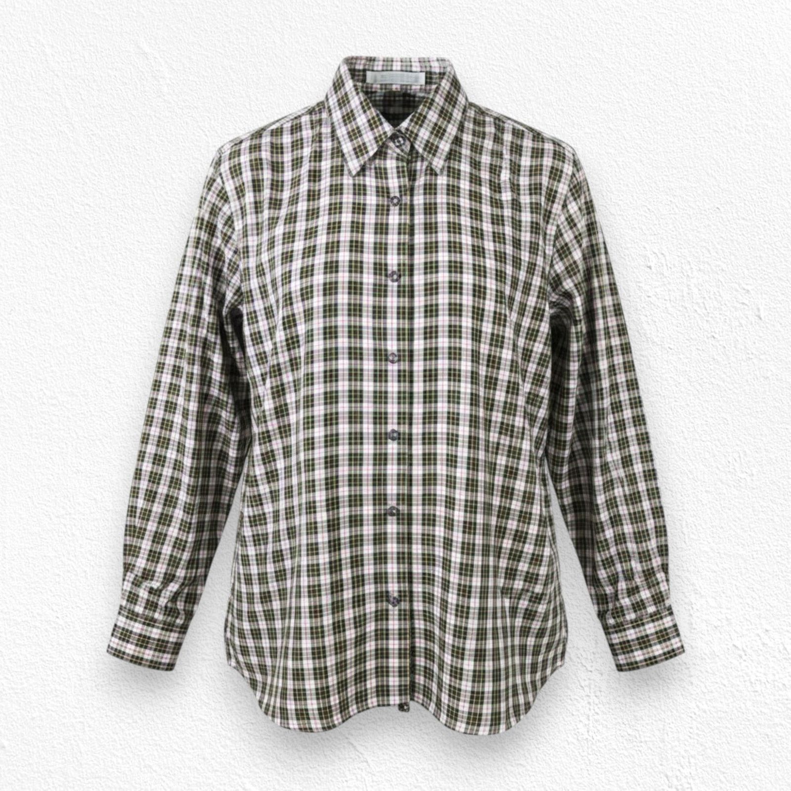 Vintage Vintage Black White Checkered Plaid Button-Up Shirt Size 4 Size S / US 4 / IT 40 - 1 Thumbnail