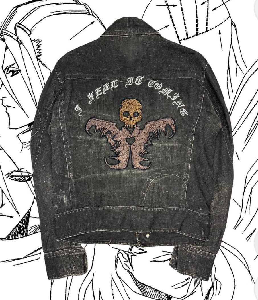 Japanese Brand Kyoji Maruyama Embroidered Denim Jacket - if six was nine Size US M / EU 48-50 / 2 - 1 Thumbnail