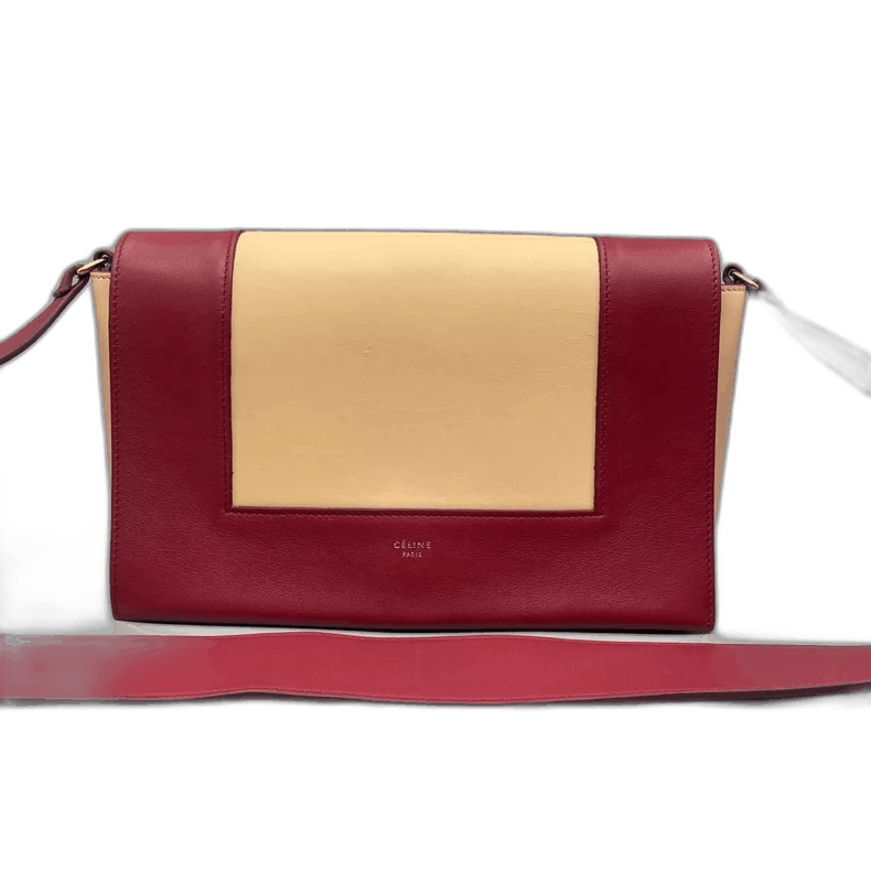 Celine Frame Color Block Crossbody Bag-Yf in Beige, Men's