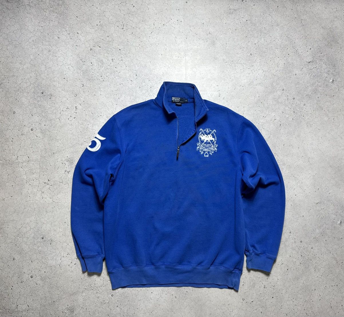 Polo Ralph Lauren Polo Ralph Lauren #5 1/4 Zip Vintage Sweatshirt PRL Size US XL / EU 56 / 4 - 1 Thumbnail