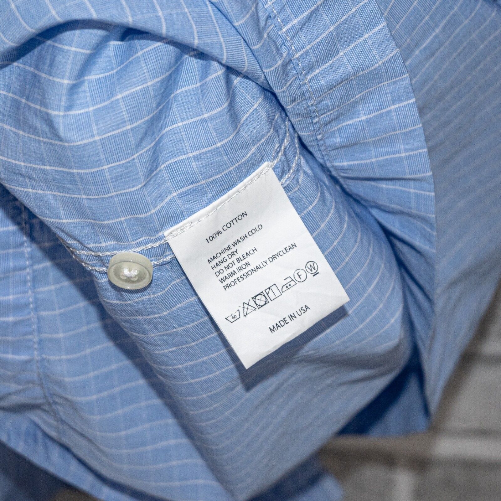 Rough & Tumble Rough & Tumble Long Shirt in Blue Graph Check Button up Size US M / EU 48-50 / 2 - 6 Thumbnail
