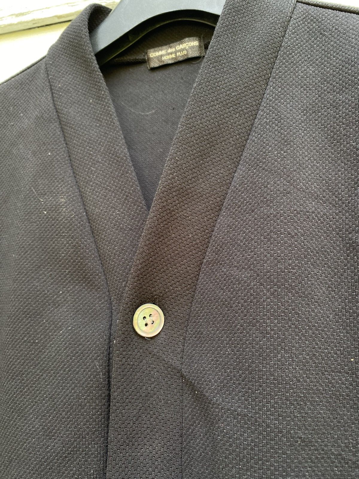 Comme des Garcons Homme Plus × Vintage CDG Homme Plus AD98 Black Cardigan Smart Design Size US M / EU 48-50 / 2 - 3 Thumbnail