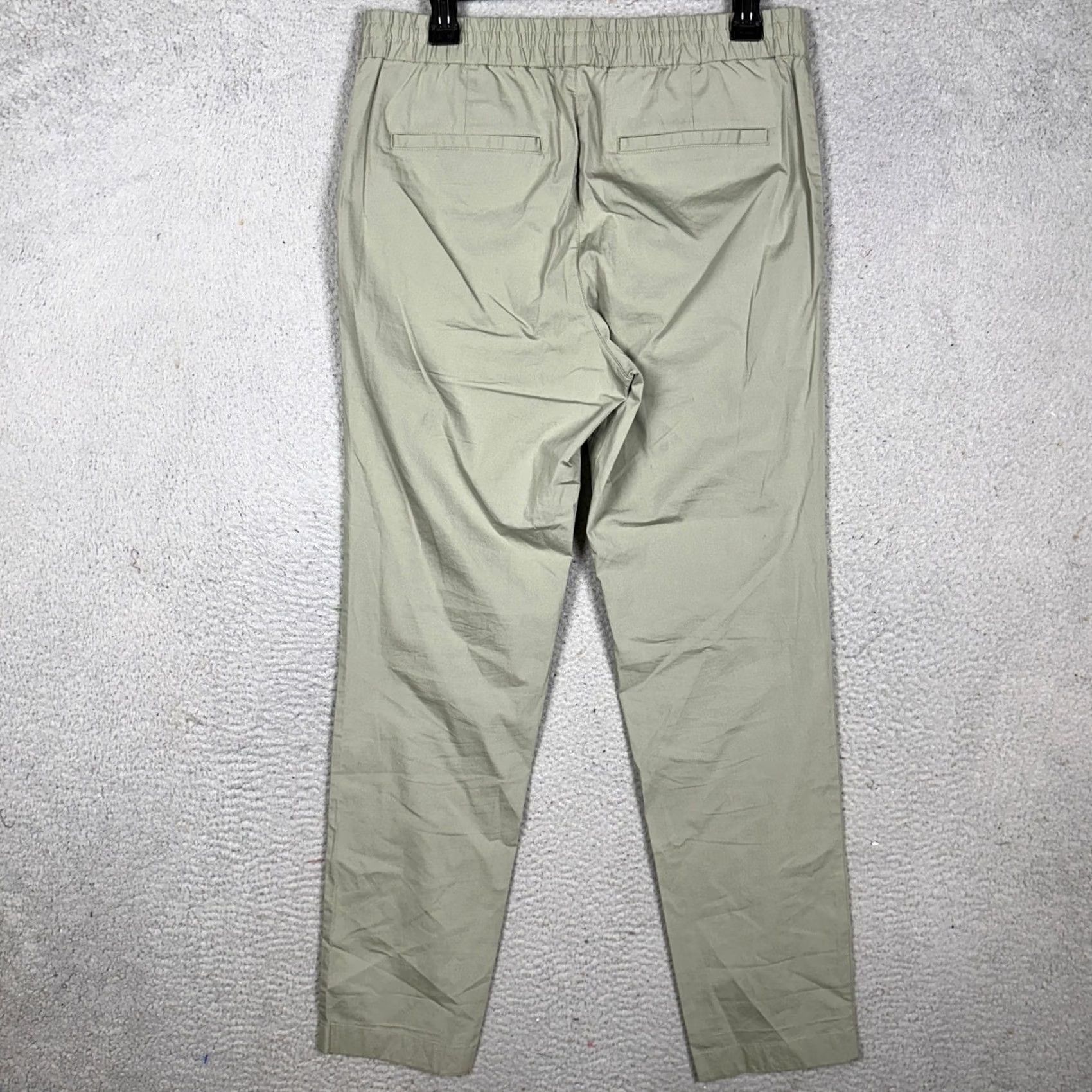 Everlane Everlane Pants Womens SmallX30 Sage Green Chino Performance Elastic Waist EUC Size 29" - 2 Thumbnail