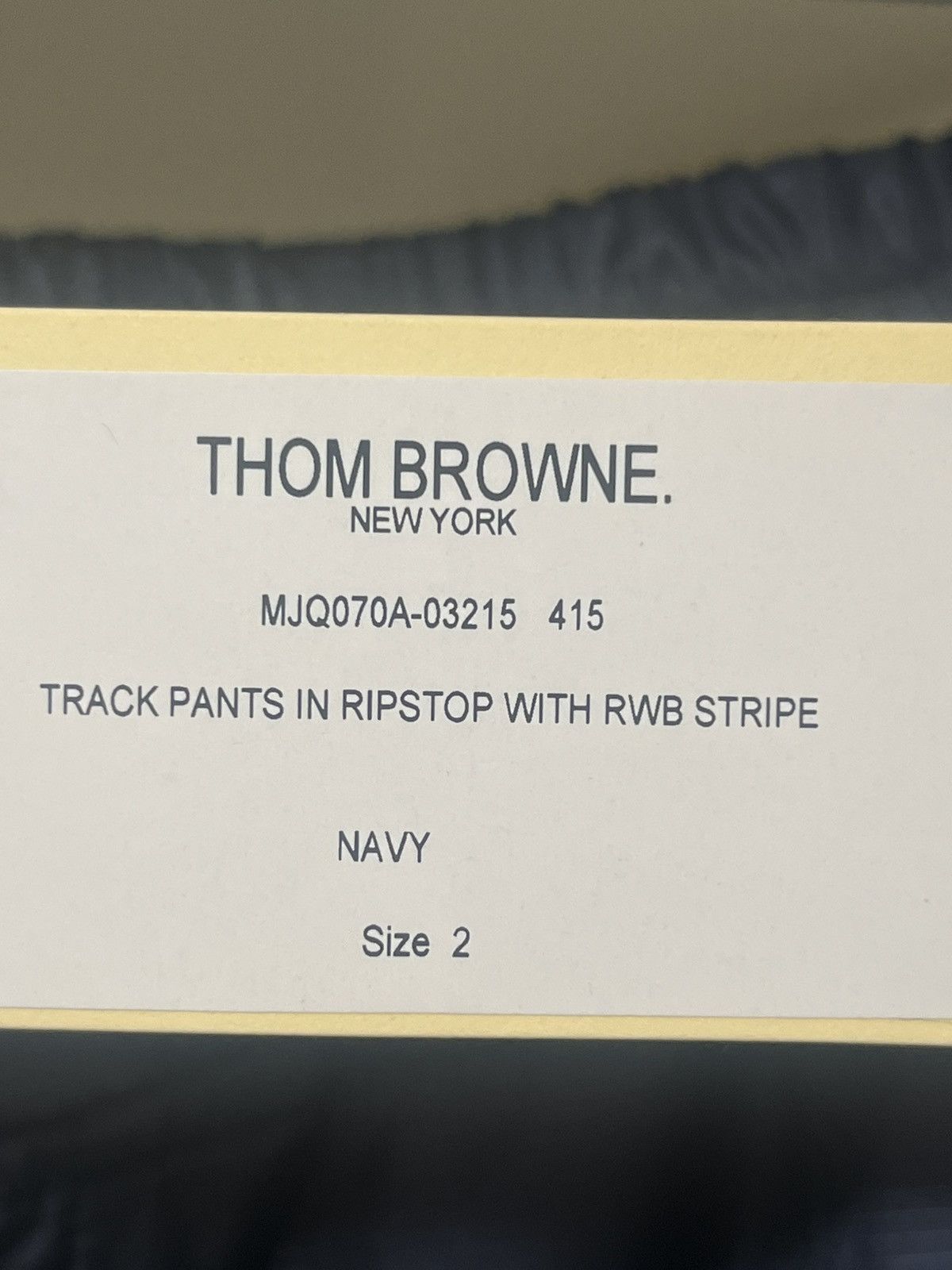 Thom Browne Thom Browne Track Pants In Ripstop With RWB Stripe Sz 2 Size US 32 / EU 48 - 2 Thumbnail