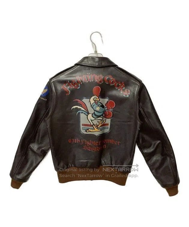 The Real McCoy's real mccoy's hand-painted fighting cocks bomber. Size US S / EU 44-46 / 1 - 1 Thumbnail