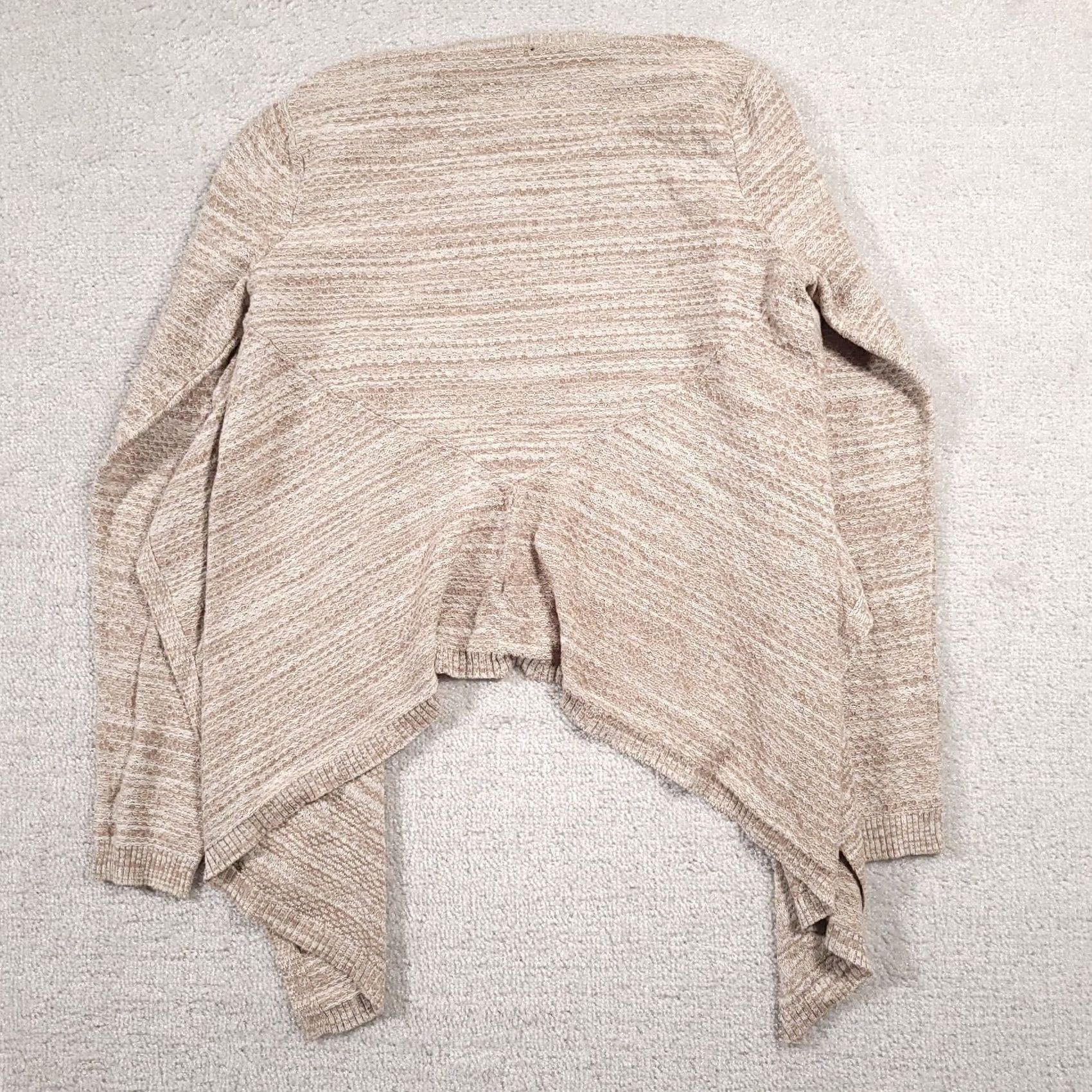Vintage The Limited Sweater Cardigan Women's Small Beige Knit Long Sleeve Asymmetrical Size S / US 4 / IT 40 - 5 Thumbnail
