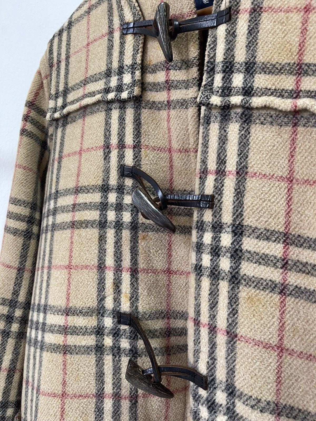 Burberry × Vintage Burberry Nova Check Duffle Coat Size US M / EU 48-50 / 2 - 15 Thumbnail