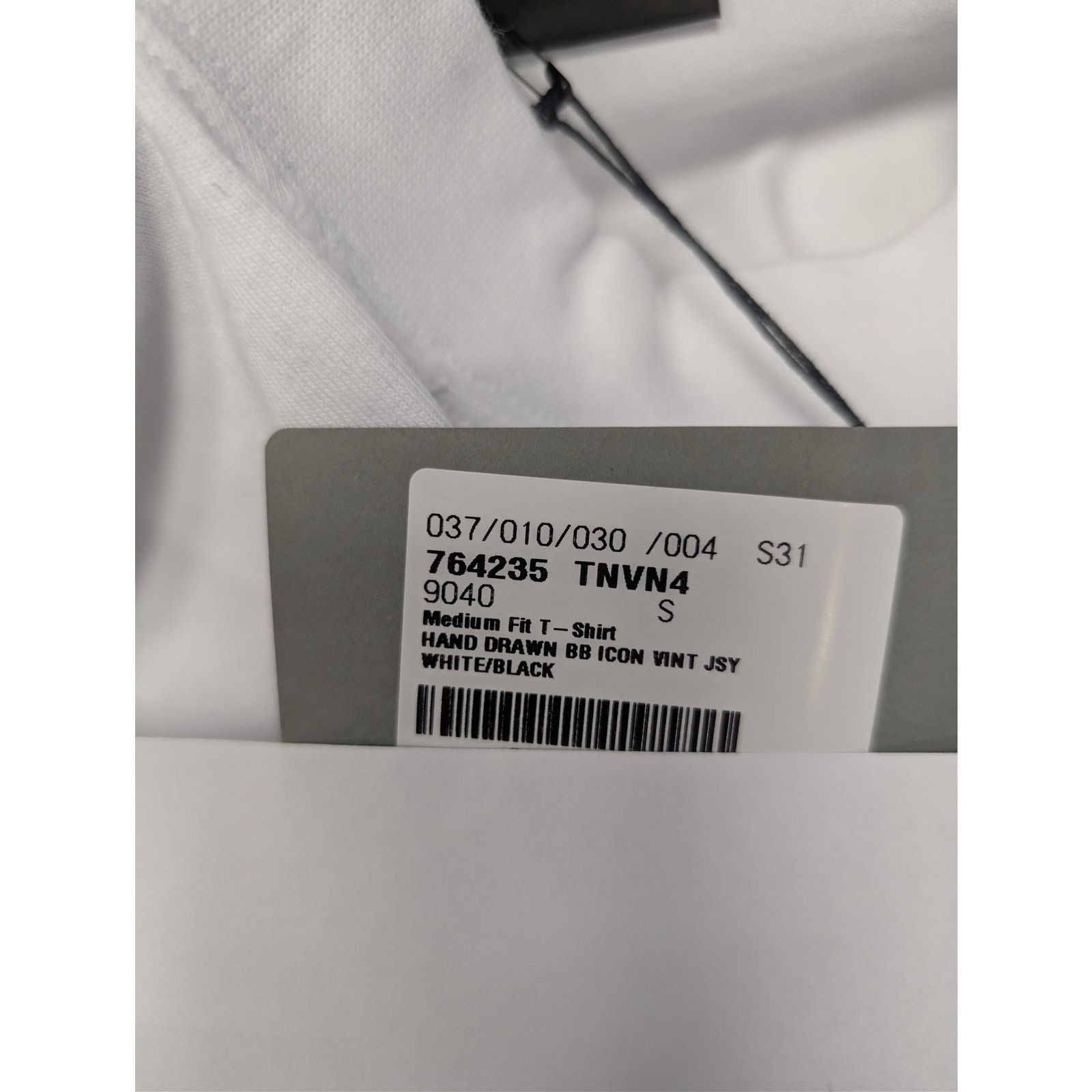 Balenciaga o1rshd1 Hand Drawn BB Icon Vintage Jersey Medium Fit T-Shirt Size US S / EU 44-46 / 1 - 23 Thumbnail