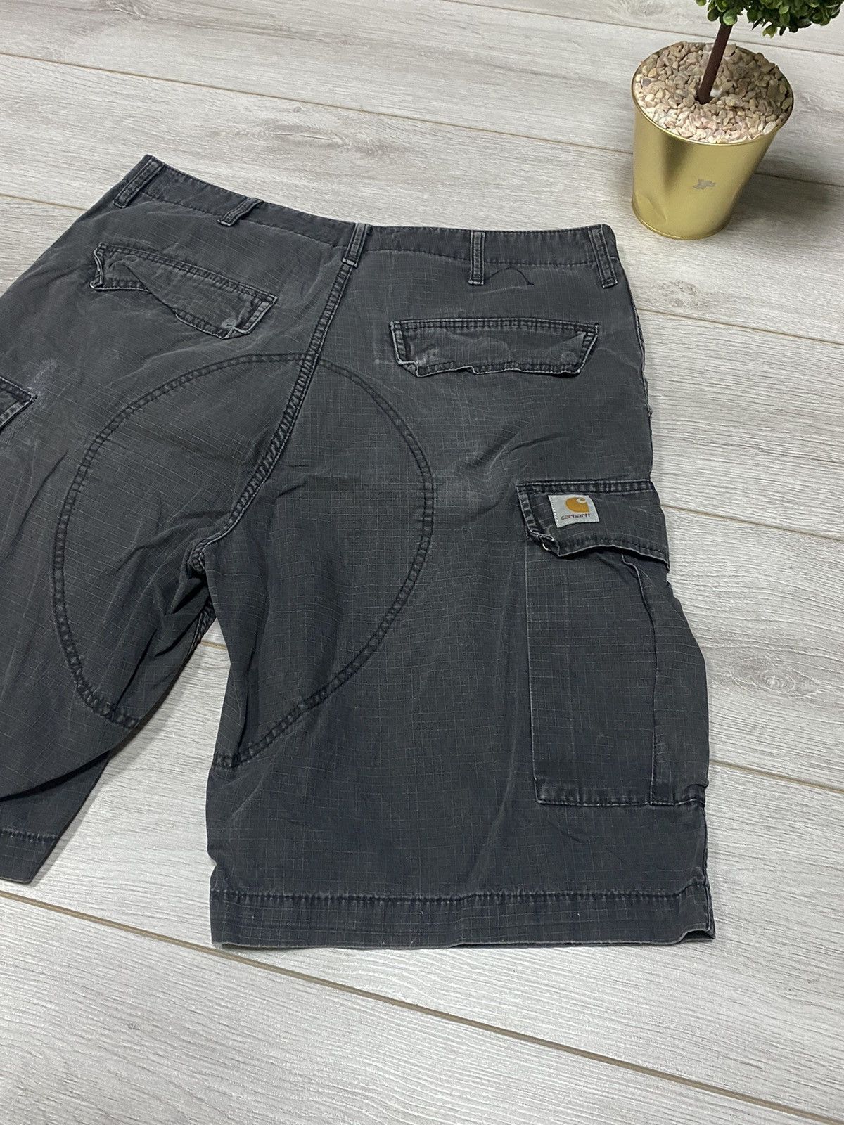 Carhartt Carhartt cargo shorts faded vintage Size US 34 / EU 50 - 7 Thumbnail