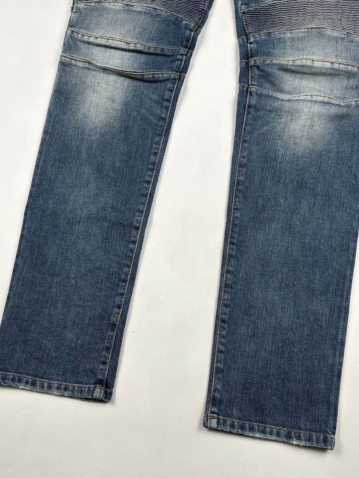 Balmain S/S 2017 Christophe Decarnin Biker Denim Jeans Size US 32 / EU 48 - 6 Thumbnail