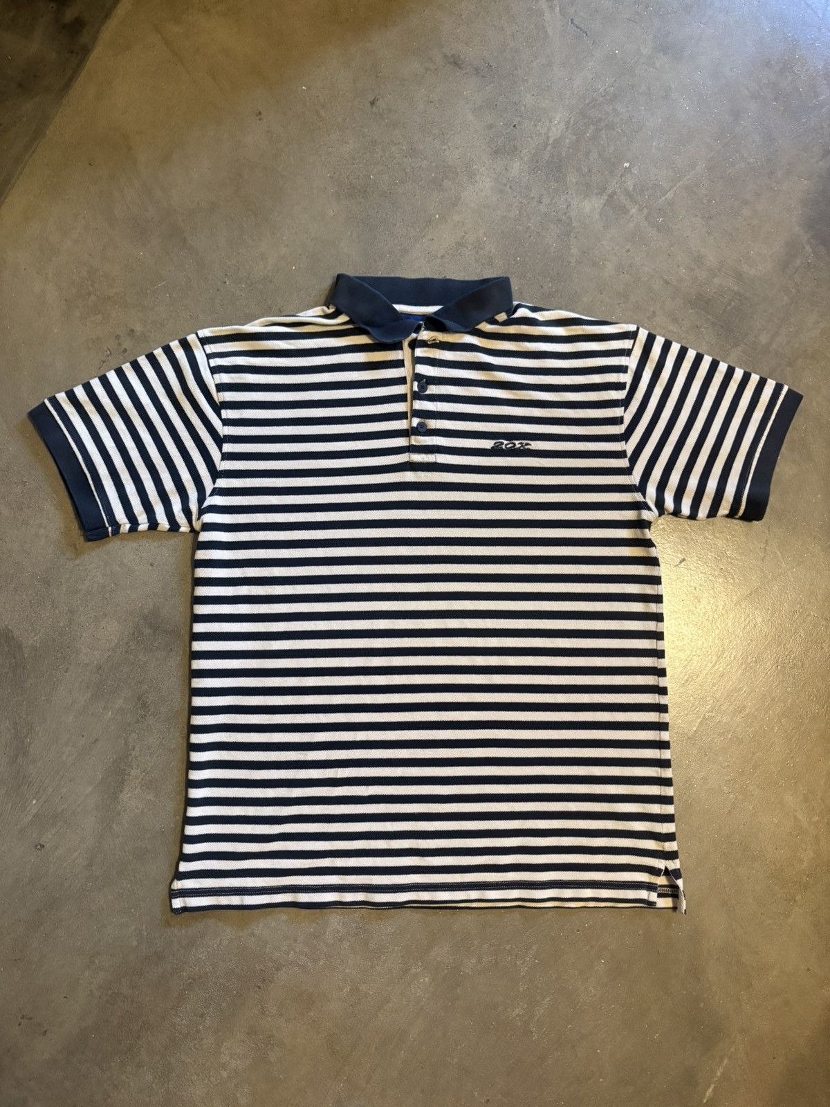 Wrangler Wrangler 20X Striped Polo Shirt – Vintage Short Sleeve Size US L / EU 52-54 / 3 - 1 Thumbnail