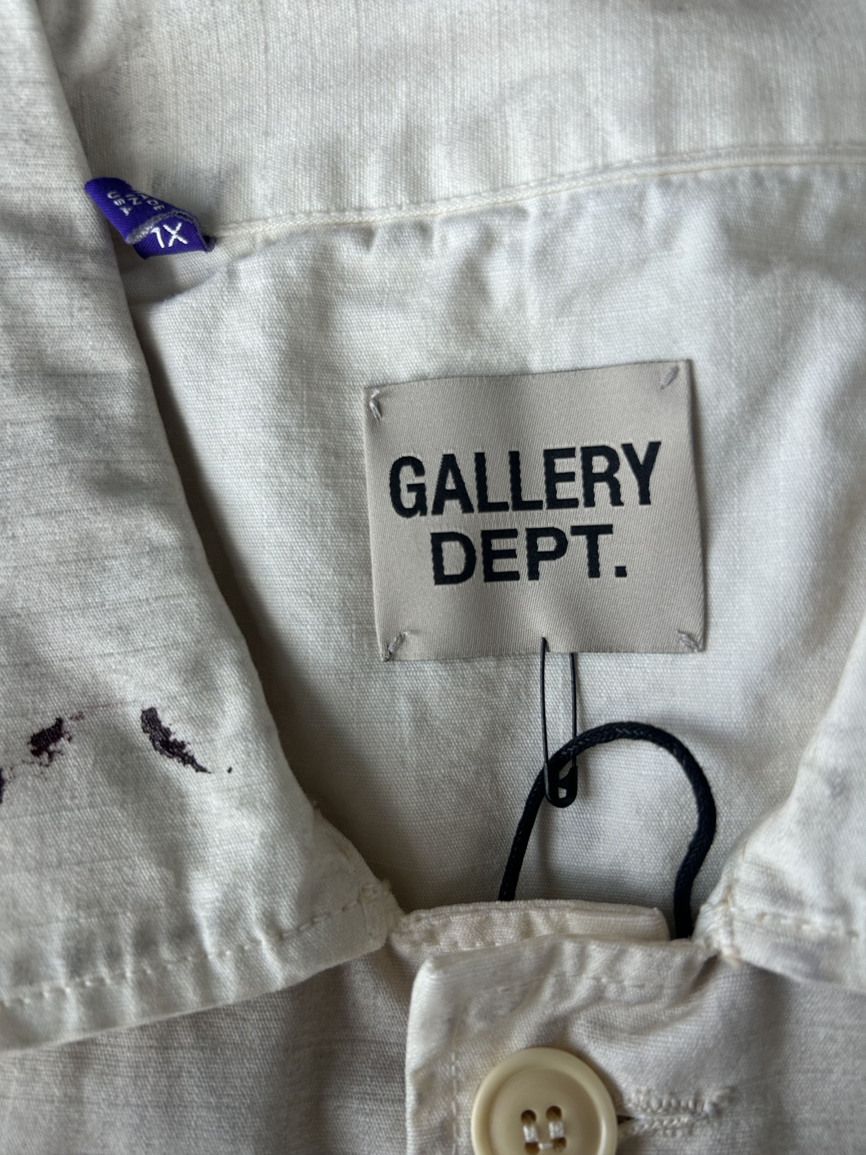 Gallery Dept. Gallery Dept Beige EP Paint Splatter Chore Jacket Size US S / EU 44-46 / 1 - 3 Thumbnail