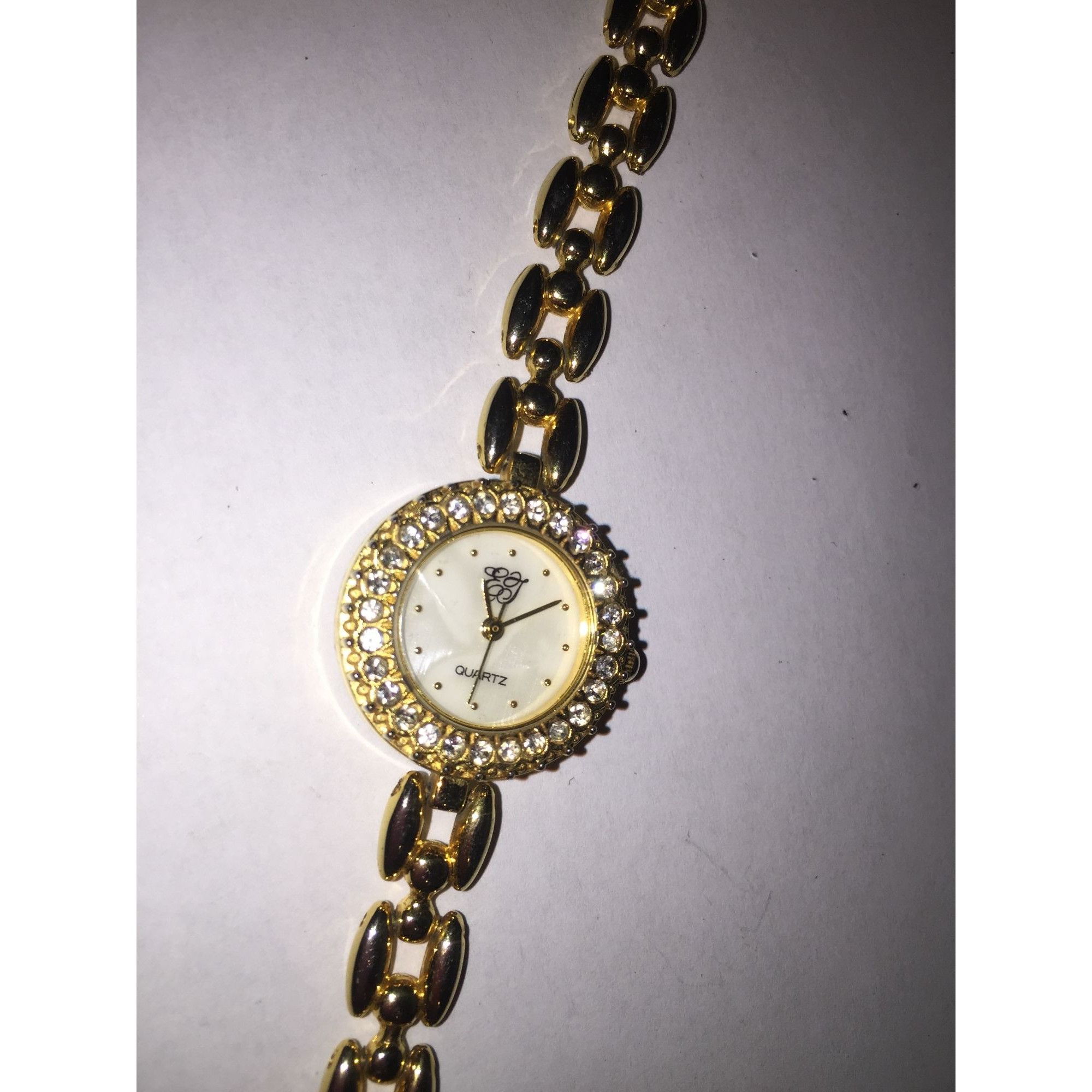 Other Womens Elizabeth Taylor Quartz Watch Gold Tone w/ Rhinestone Size ONE SIZE - 2 Thumbnail