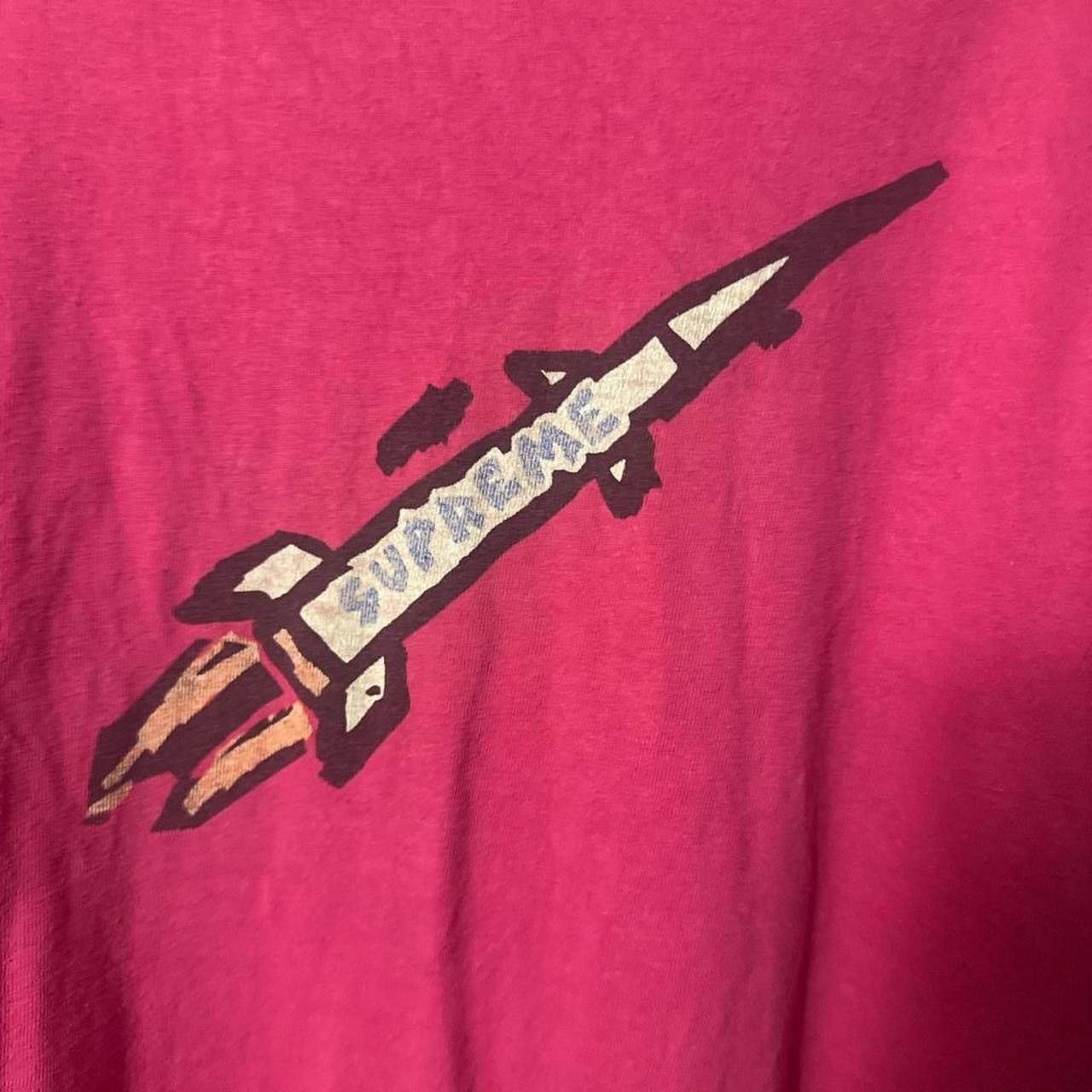 Supreme Pink Supreme Rocket Tee Size US M / EU 48-50 / 2 - 3 Thumbnail